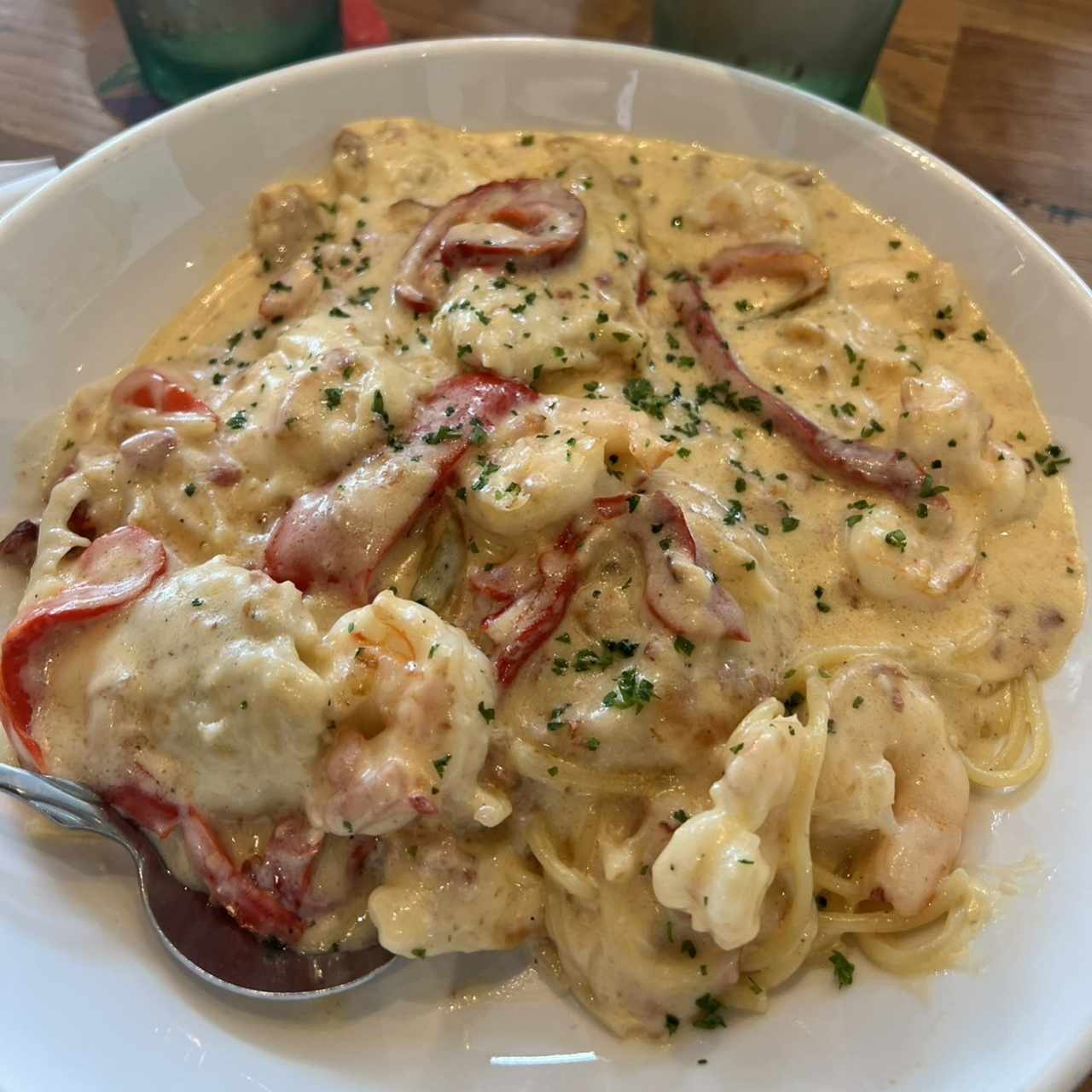 Chicken & Shrimp Carbonara