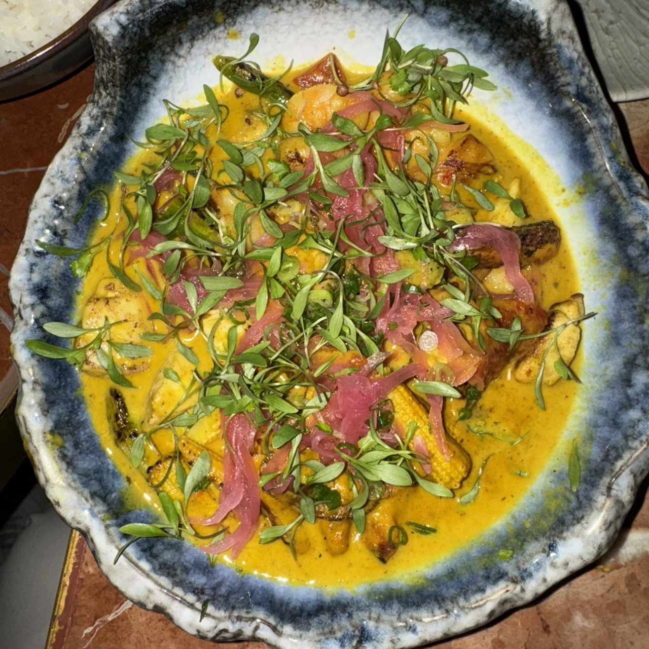 MARISCOS AL CURRY
