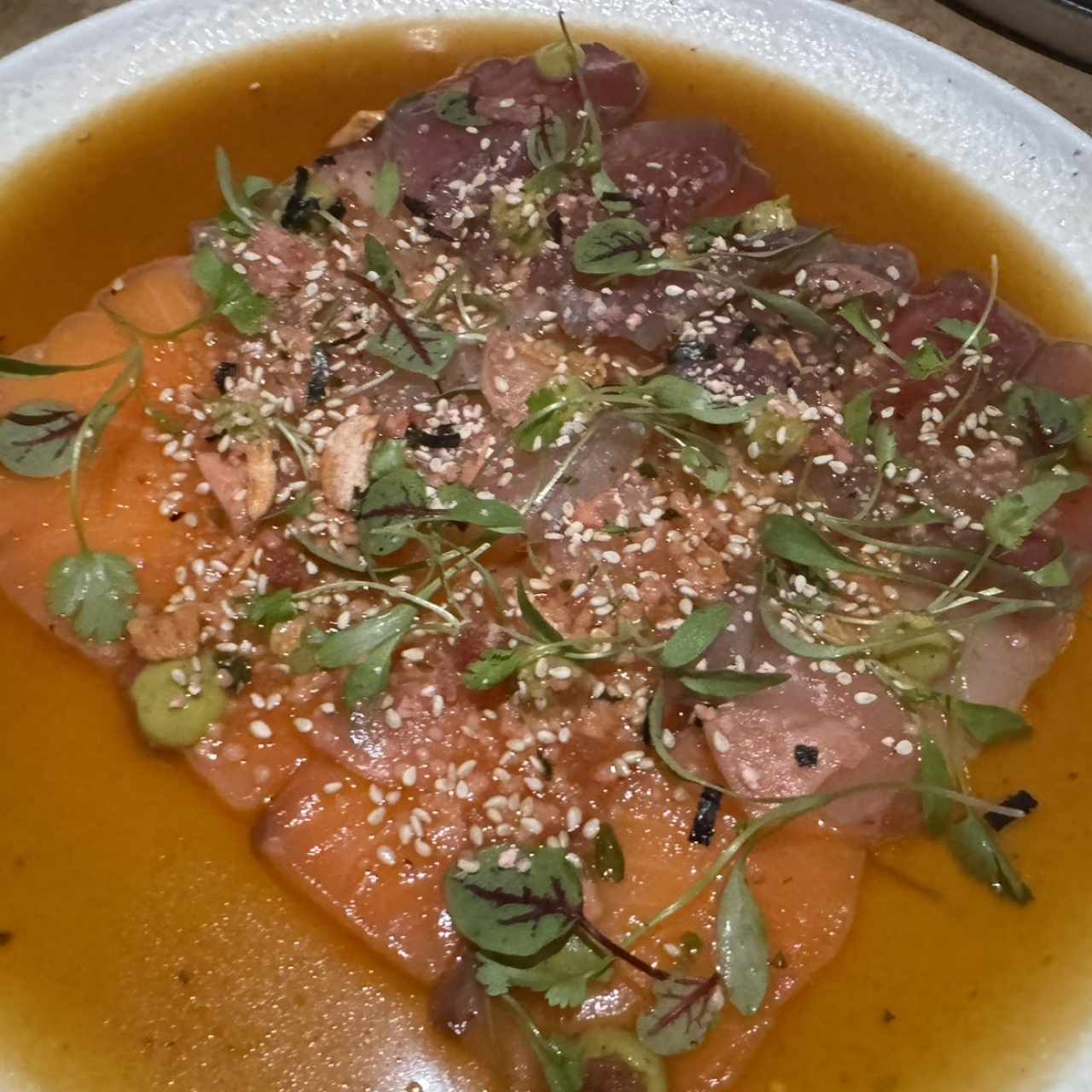 Carpaccio de pescado