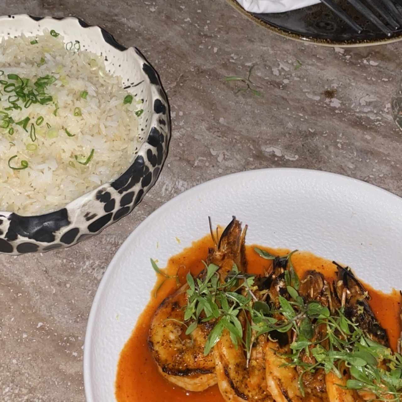 Langostinos al fuego