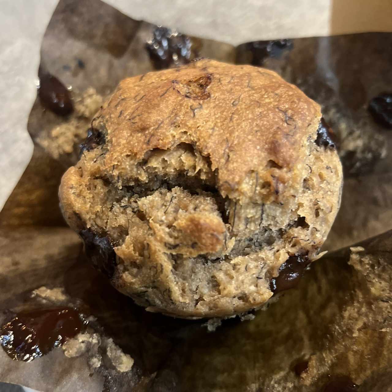 Muffin de Banano con Chocolate