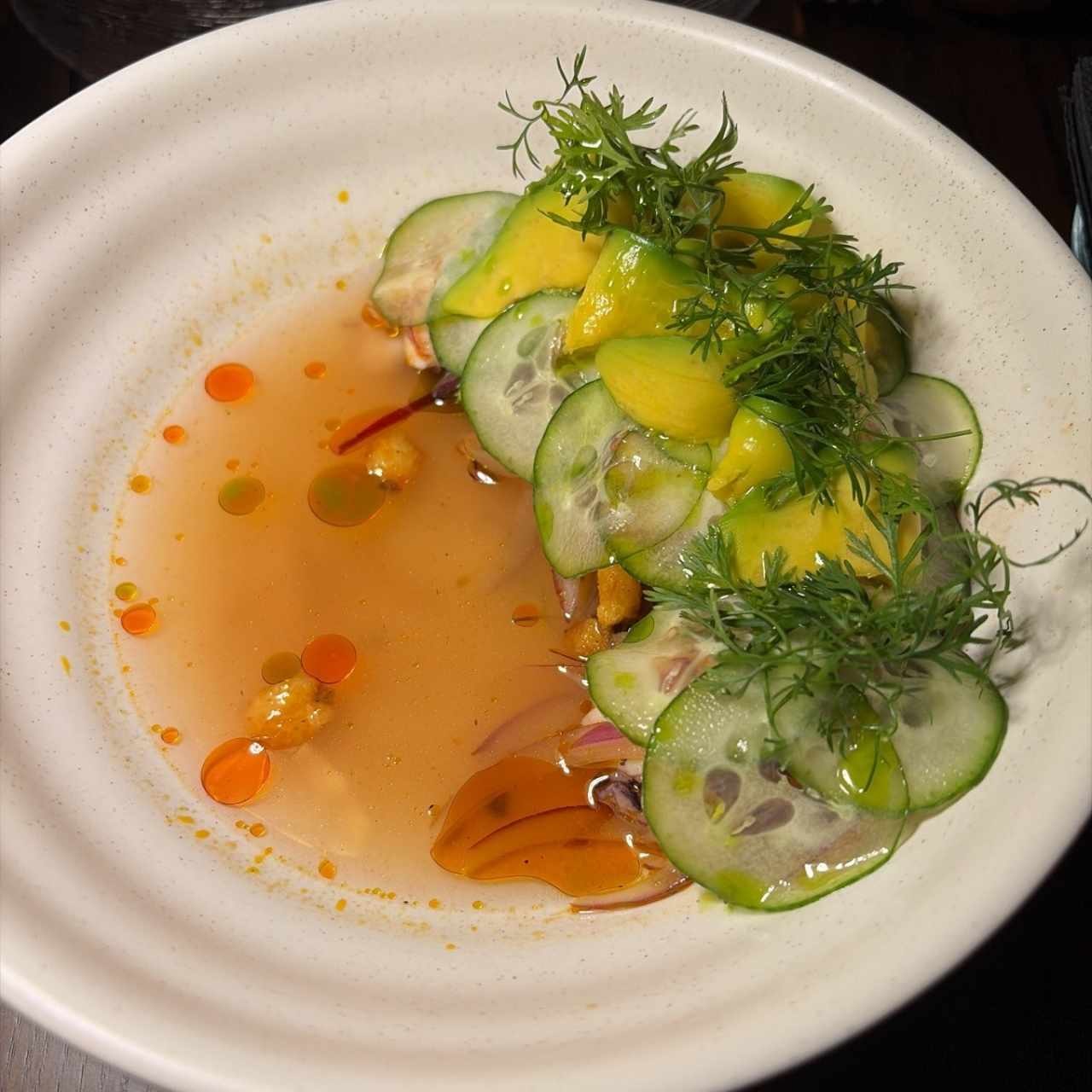 Aguachile de corvina