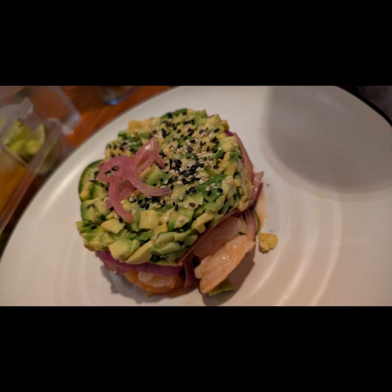 Entradas - Tostadas con camarones