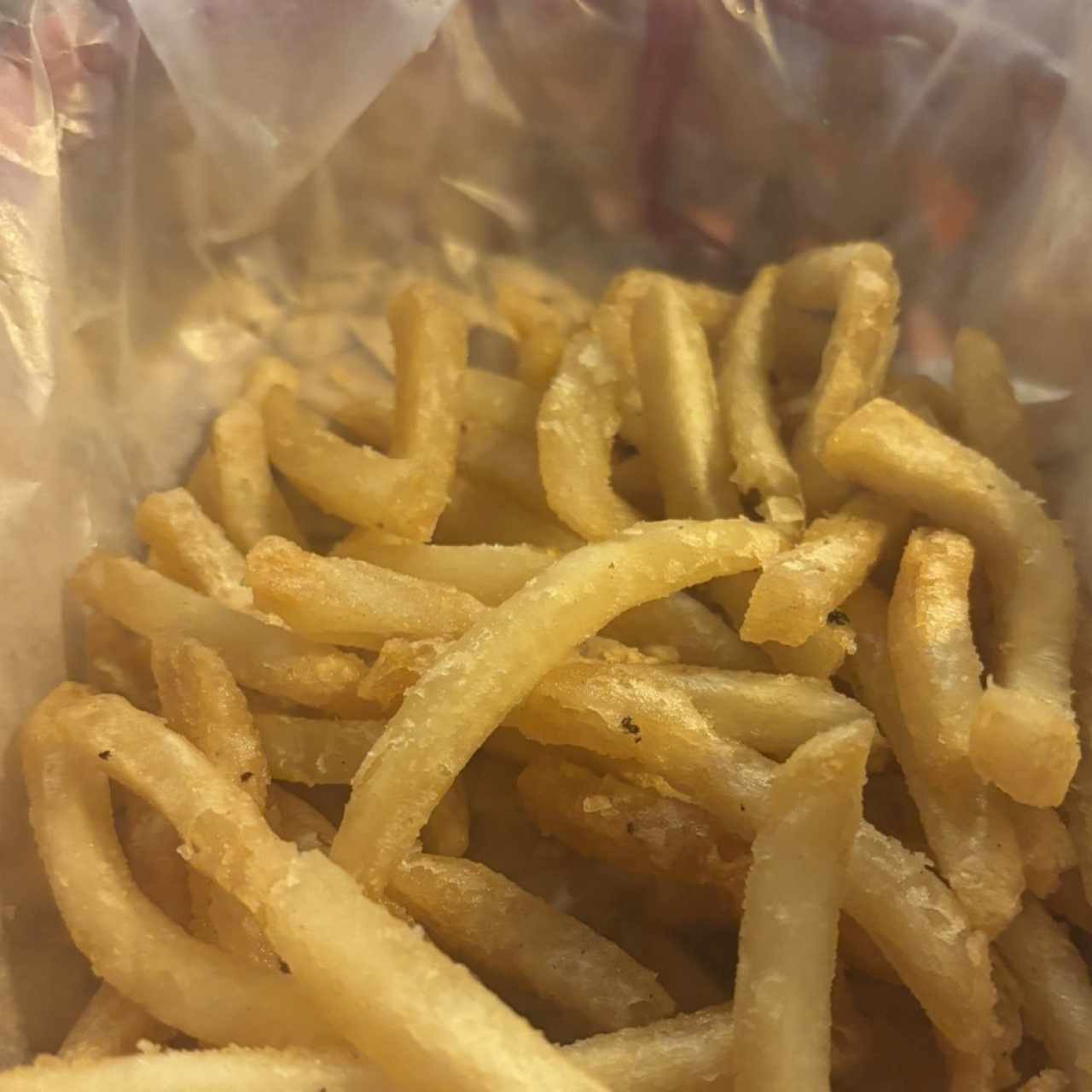 Las papas del menu de niños