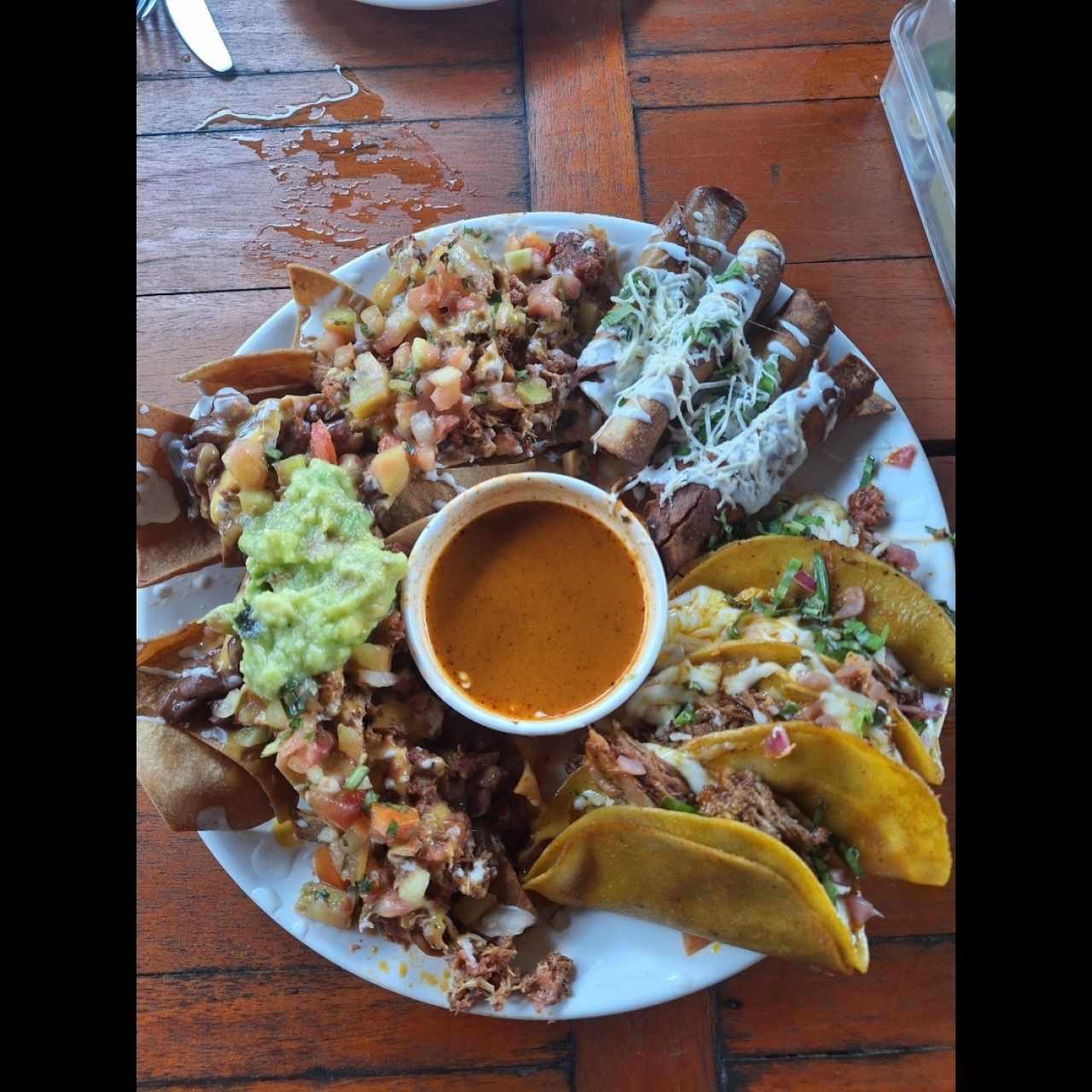 Las morras (taco de la casa)
