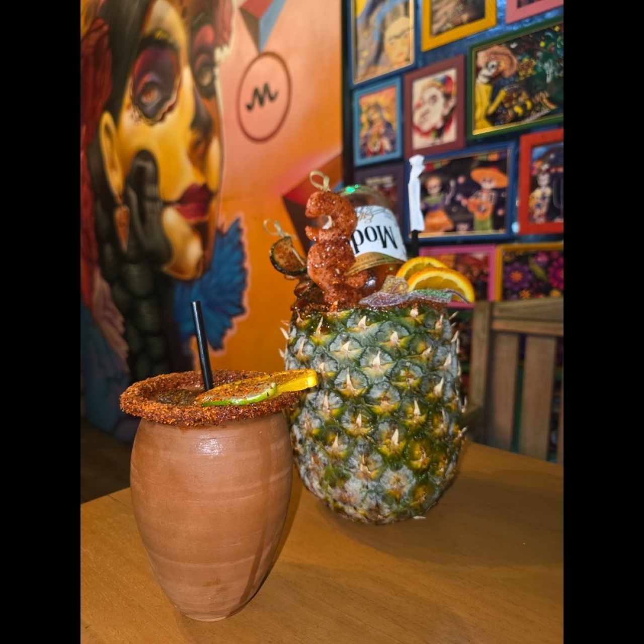cantarito y michelada con cerveza
