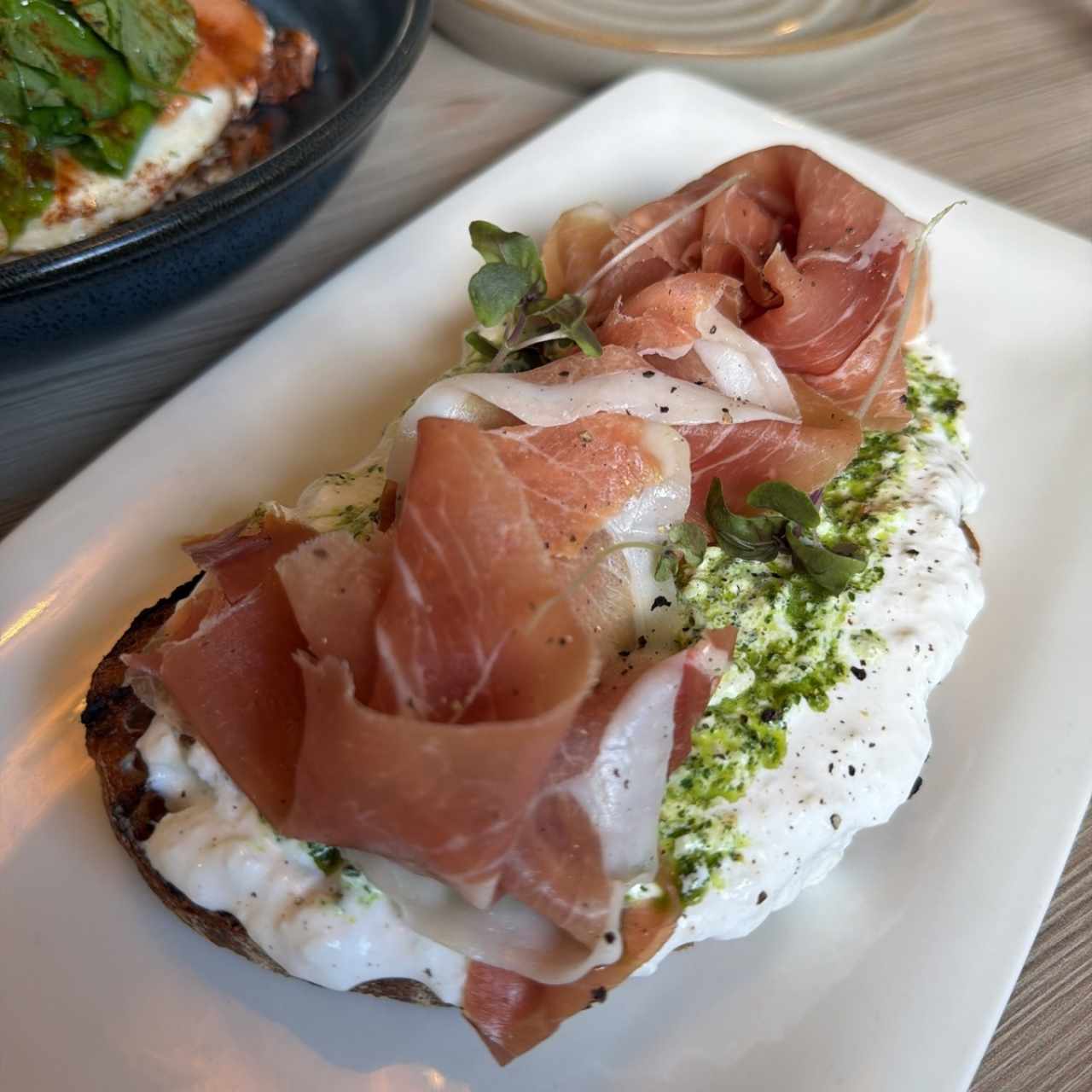Tomate, St racciatella, Prosciut to Crudo