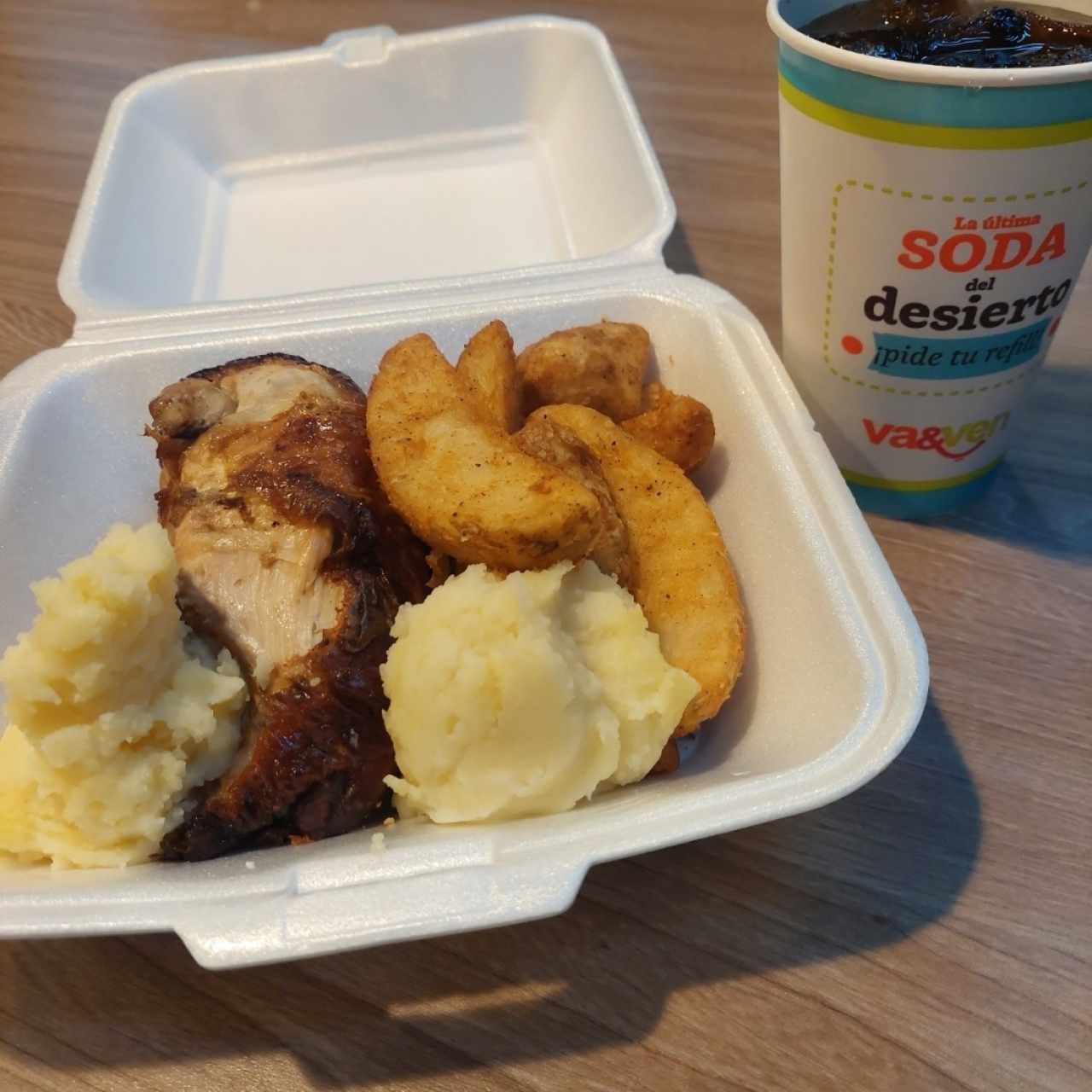 Papas puré pollo