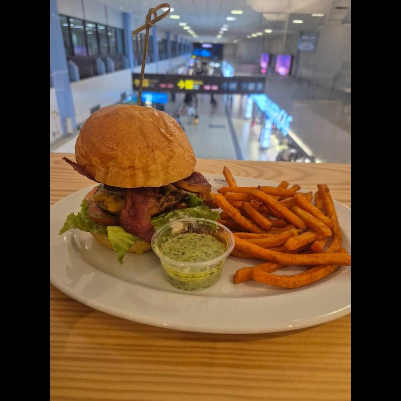 Hamburguesa con camote