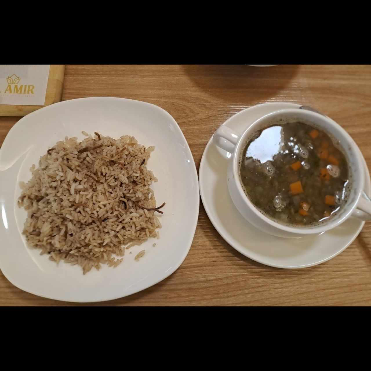 sopa de lentejas con arroz