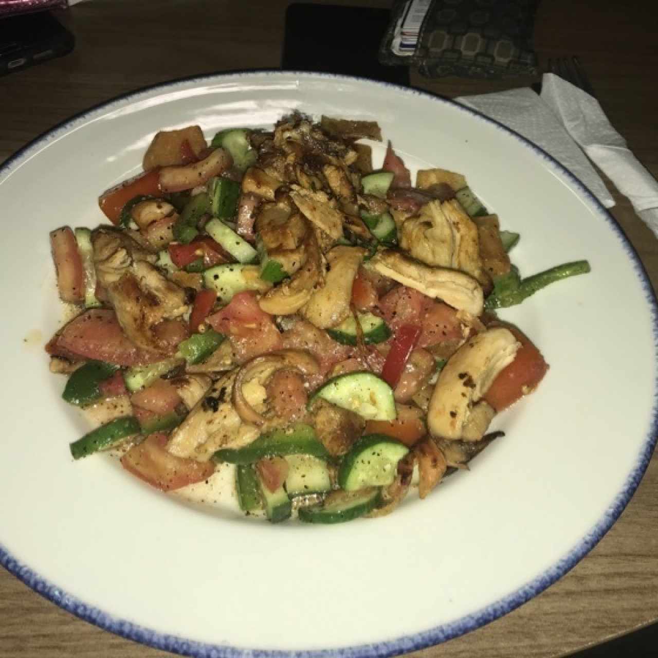 Ensalada Fattoush a mi propio estilo