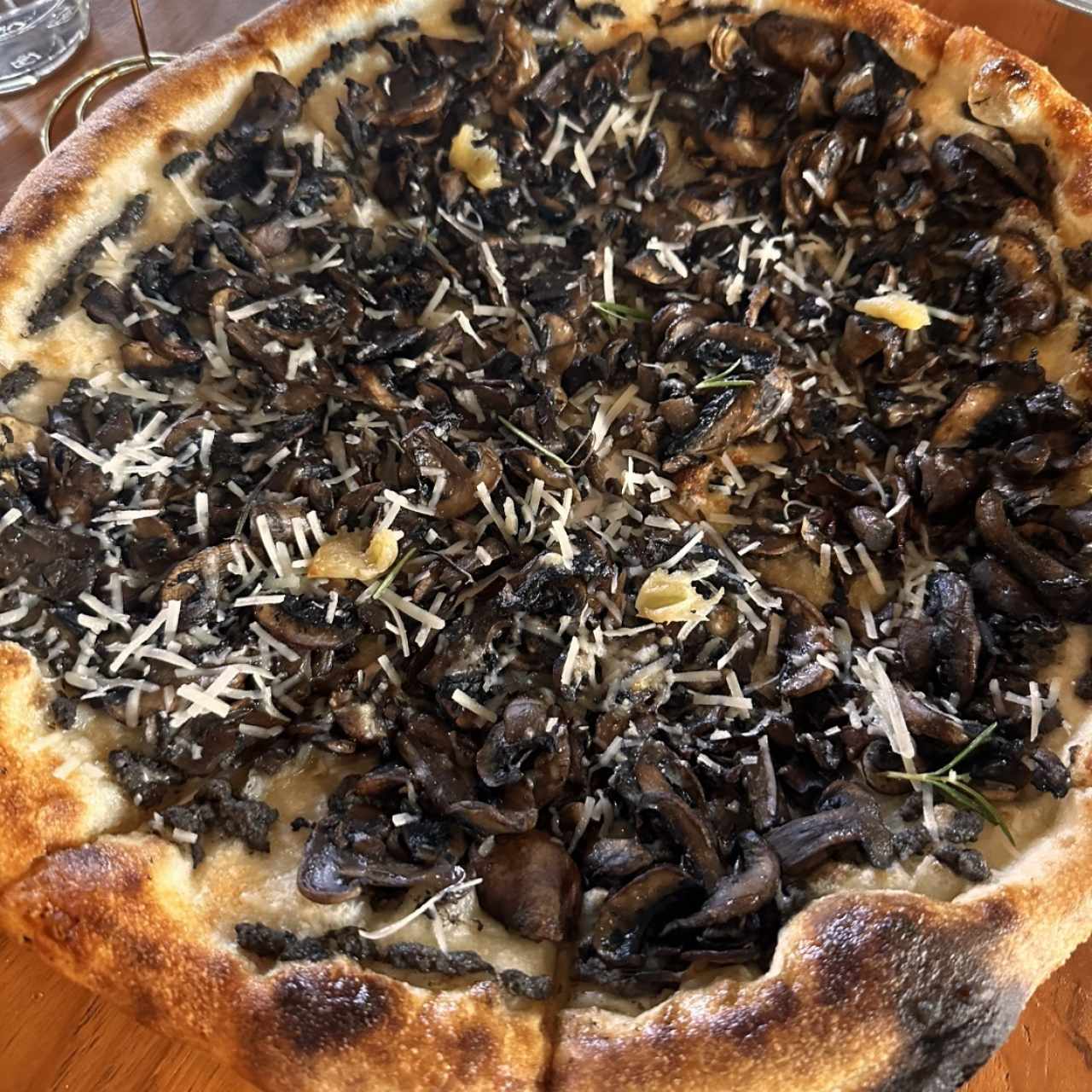 Pizza de hongos