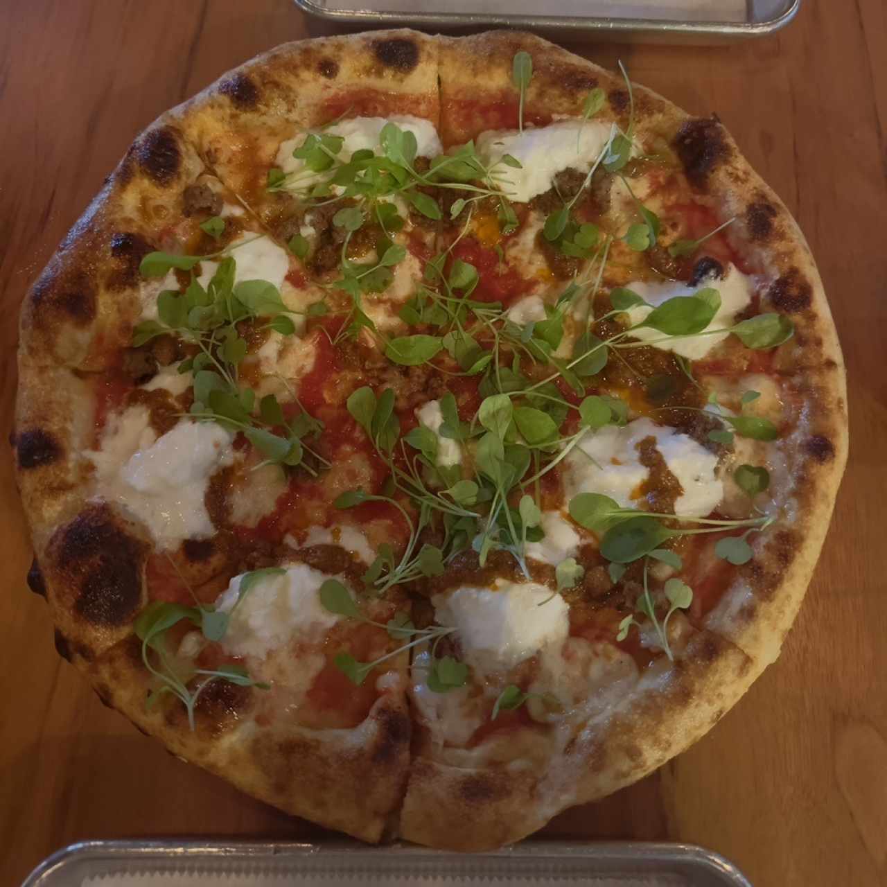 Pizza con burrata