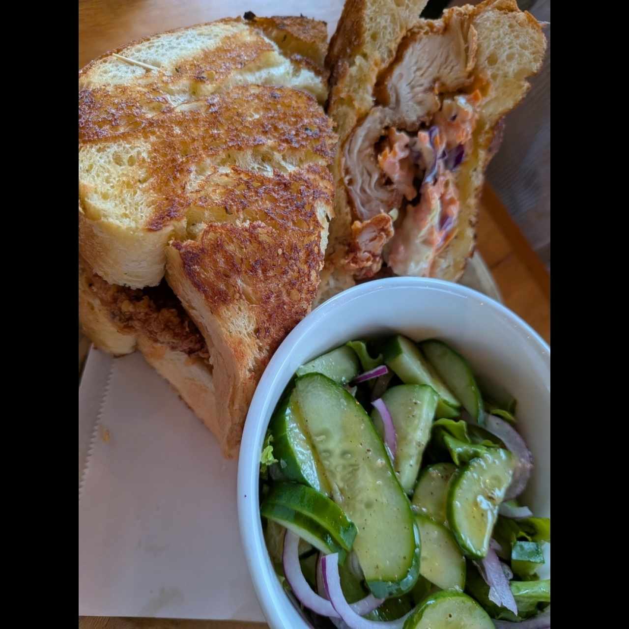 fried chicken sandwhich