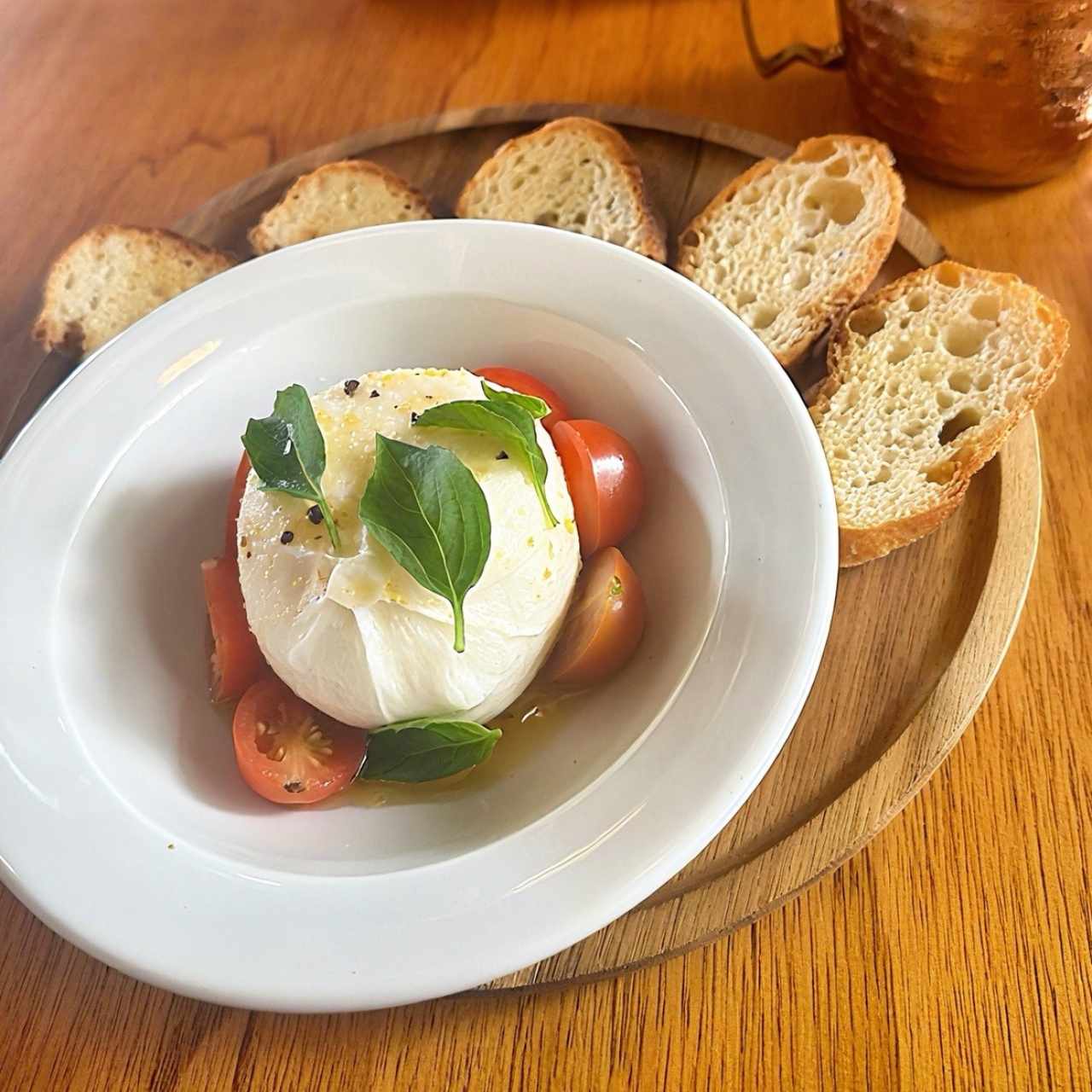 Burrata y Tomate