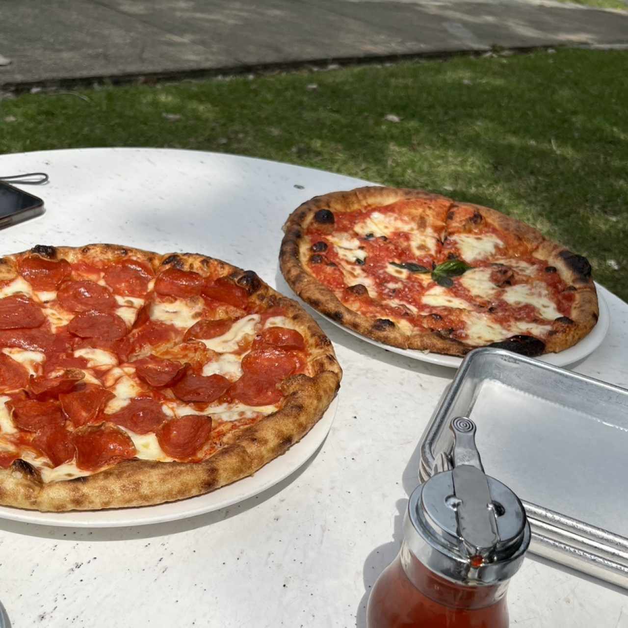 Pizza Margarita y de Pepperoni