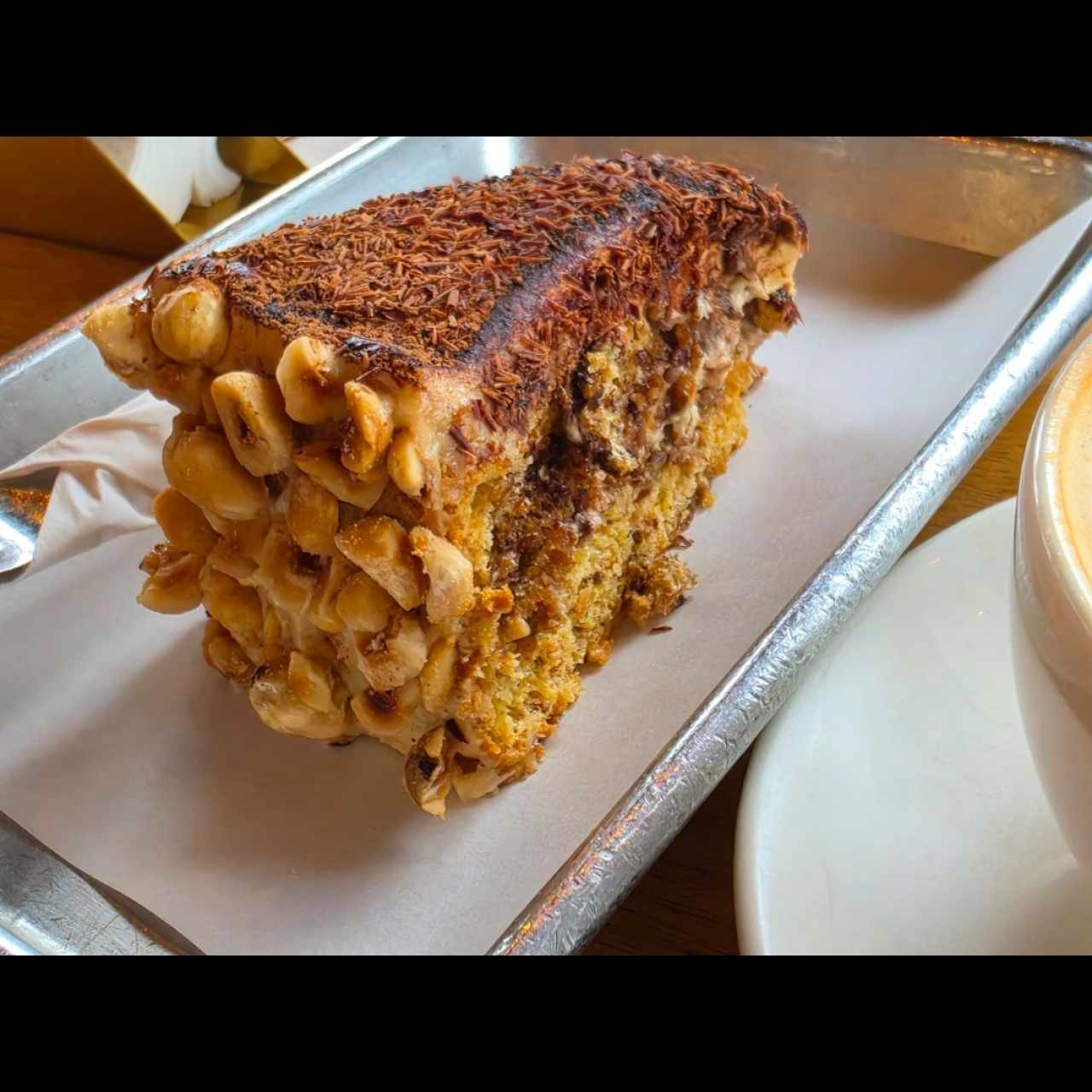 Hazelnut espresso cake