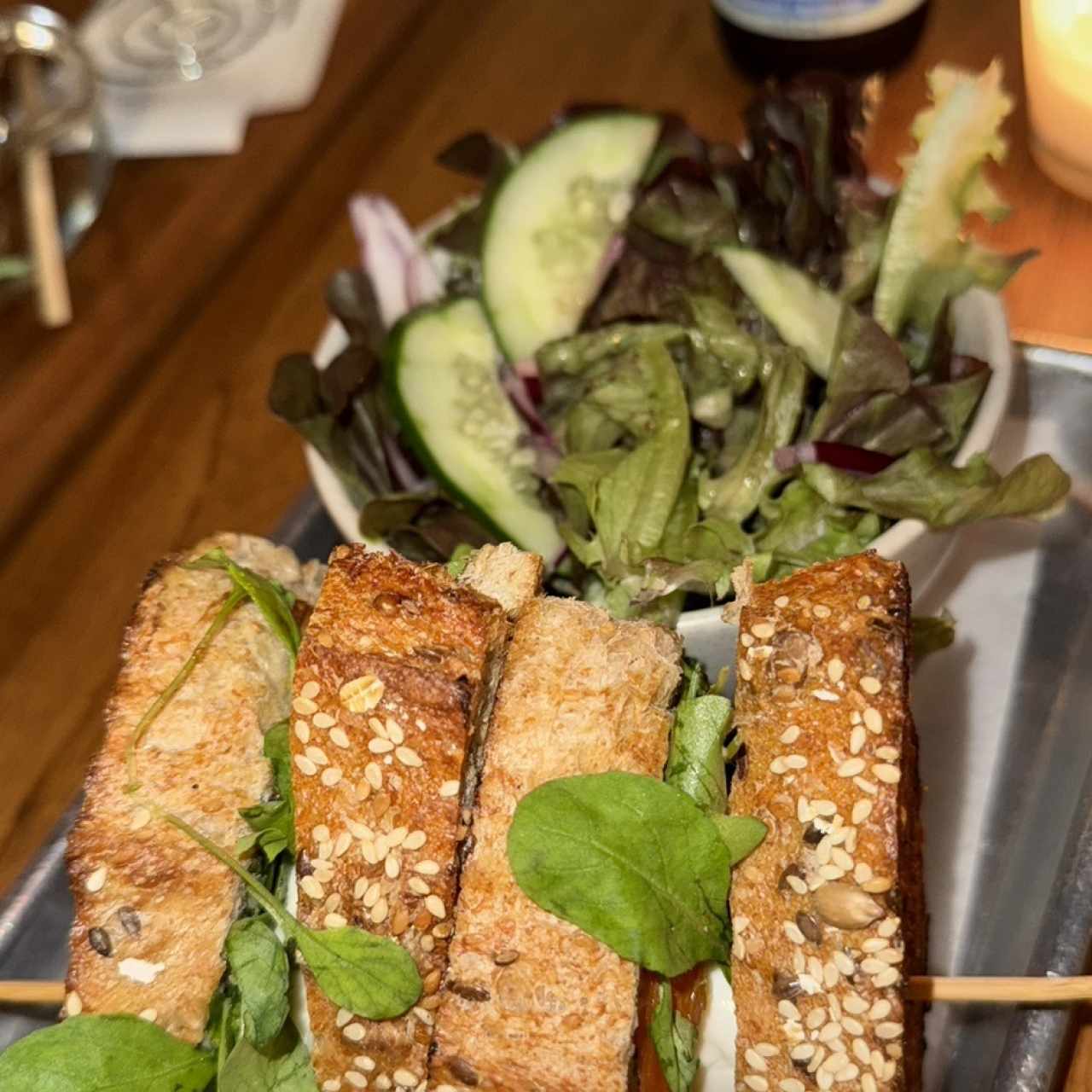Emparedado caprese 