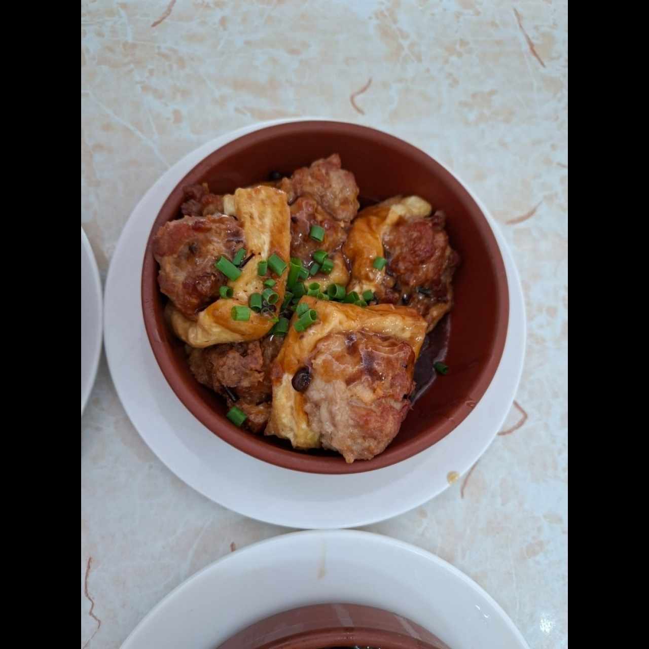 Tofu relleno de Puerco