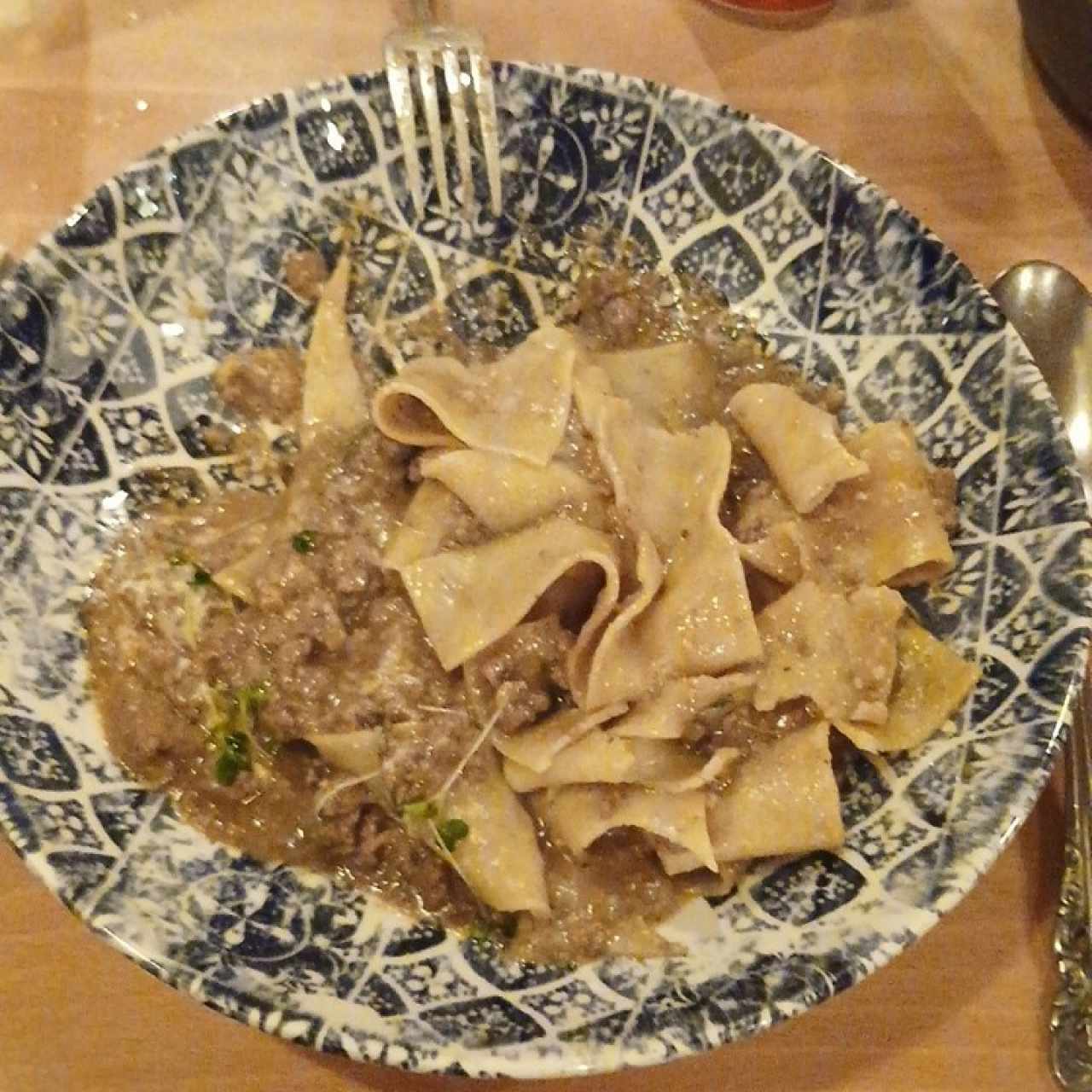 Primi - Papardelle de Ternera