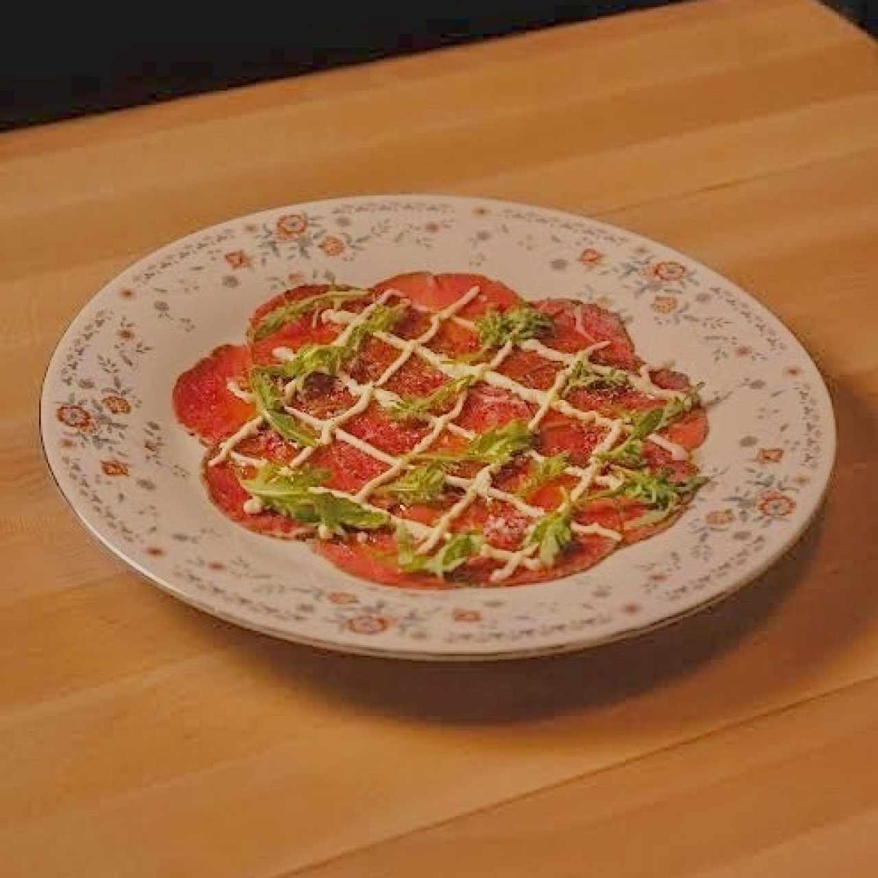 Lunch- Antipasti - Carpaccio de Salmone