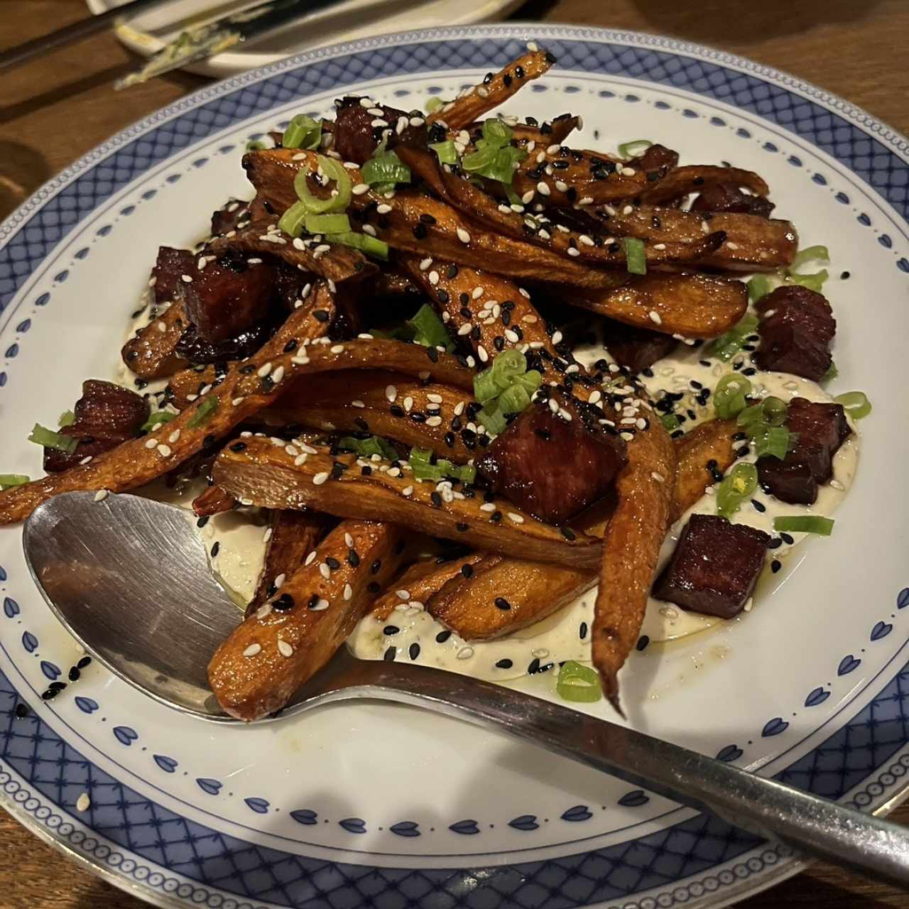 Zanahorias con pork Belly