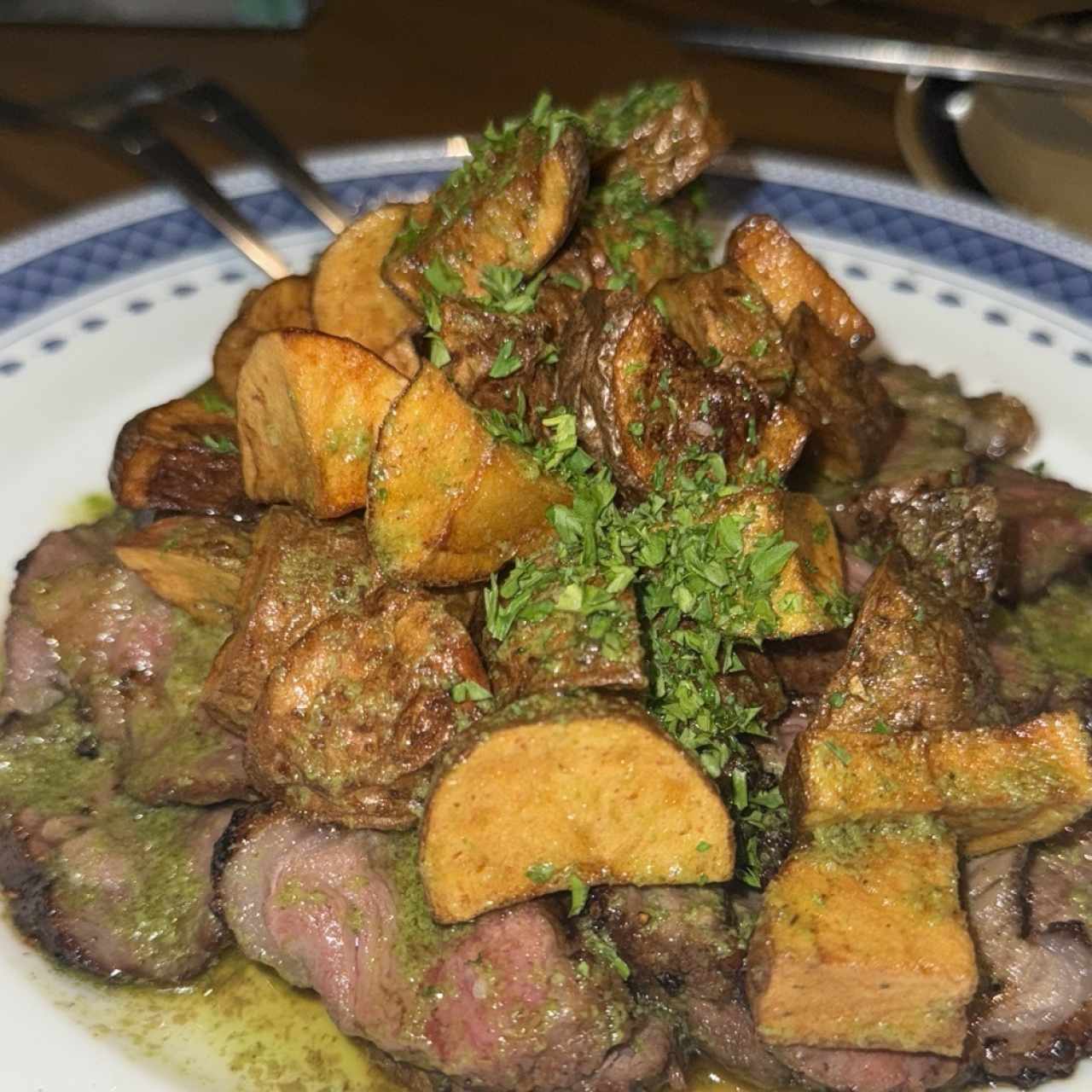 Picanha angus con papines