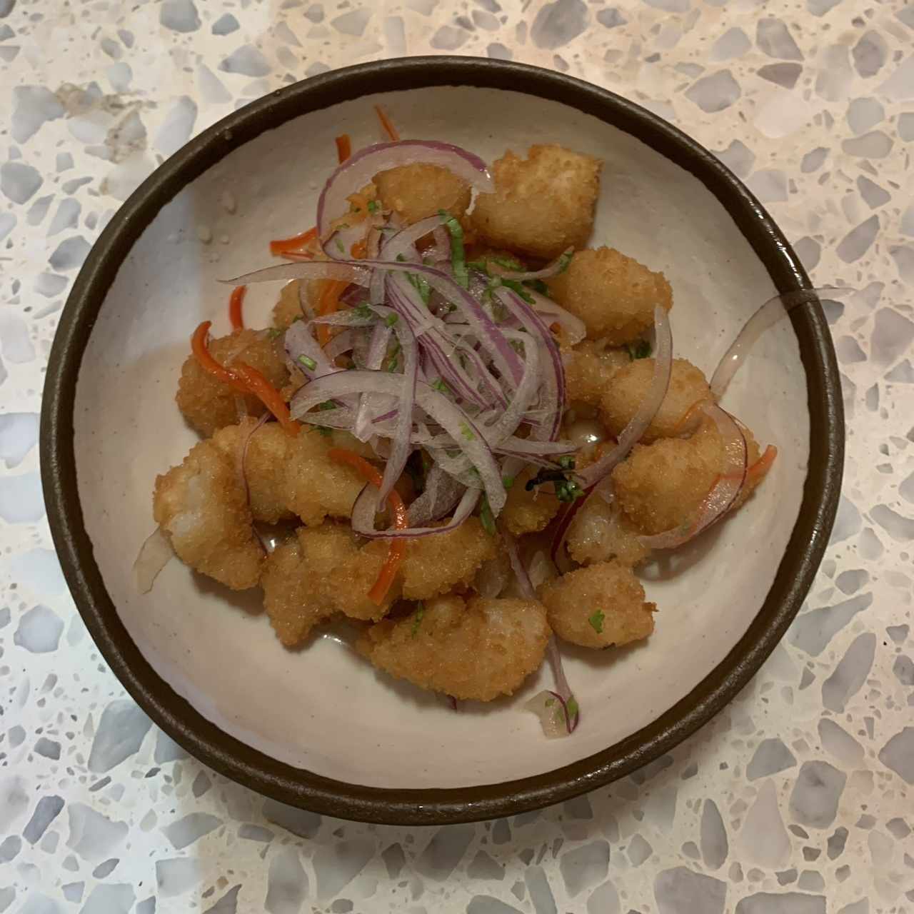 Ceviche Frito de Pescado Blanco
