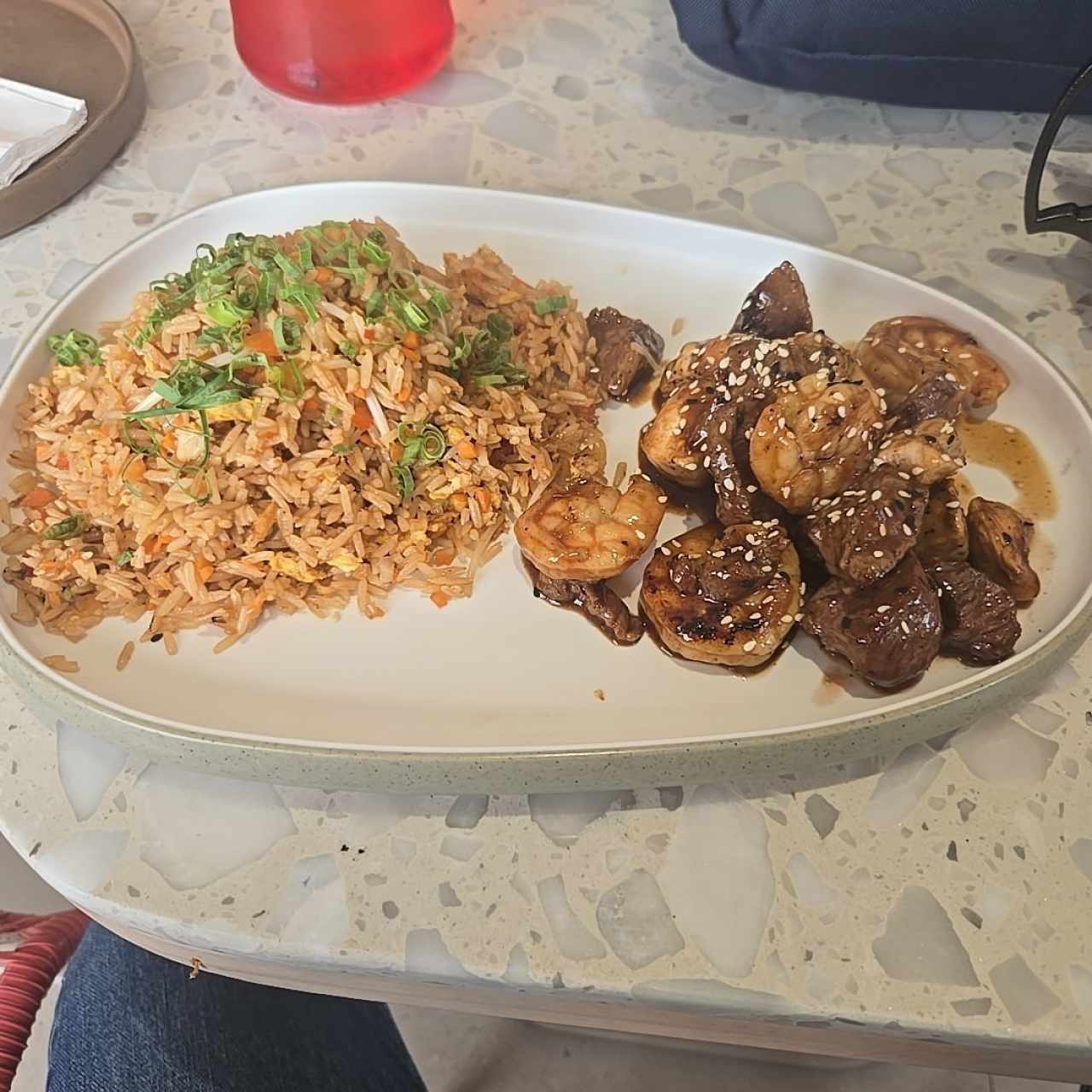 Mixto (pollo, filete y langostinos)