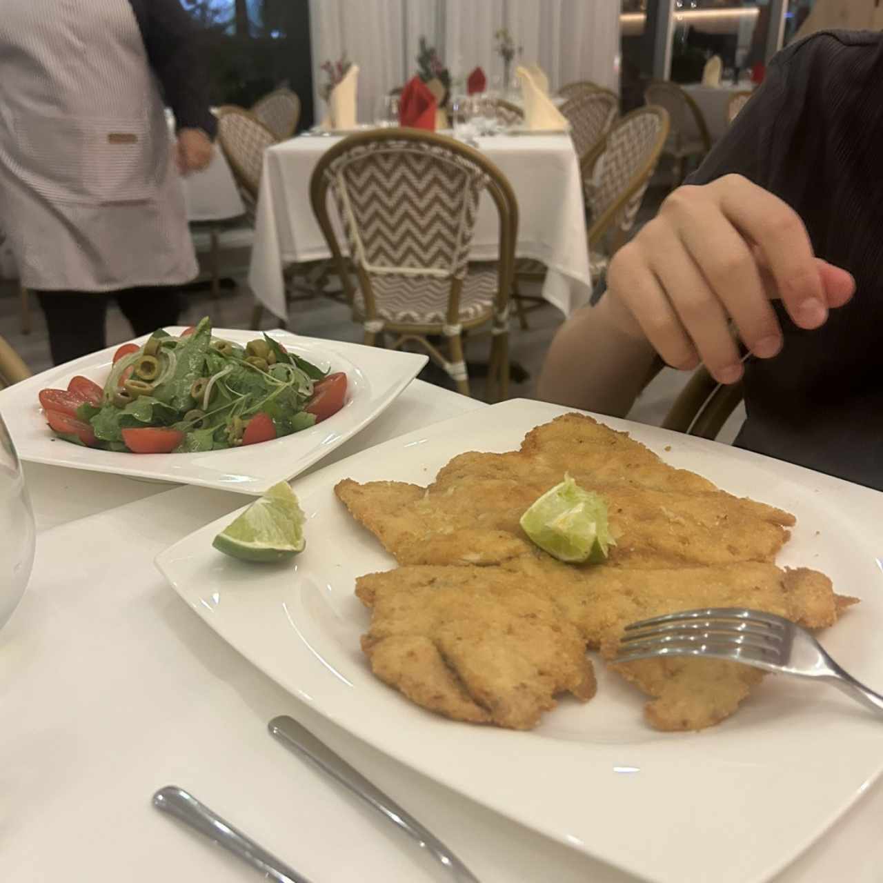 Milaneza de pollo
