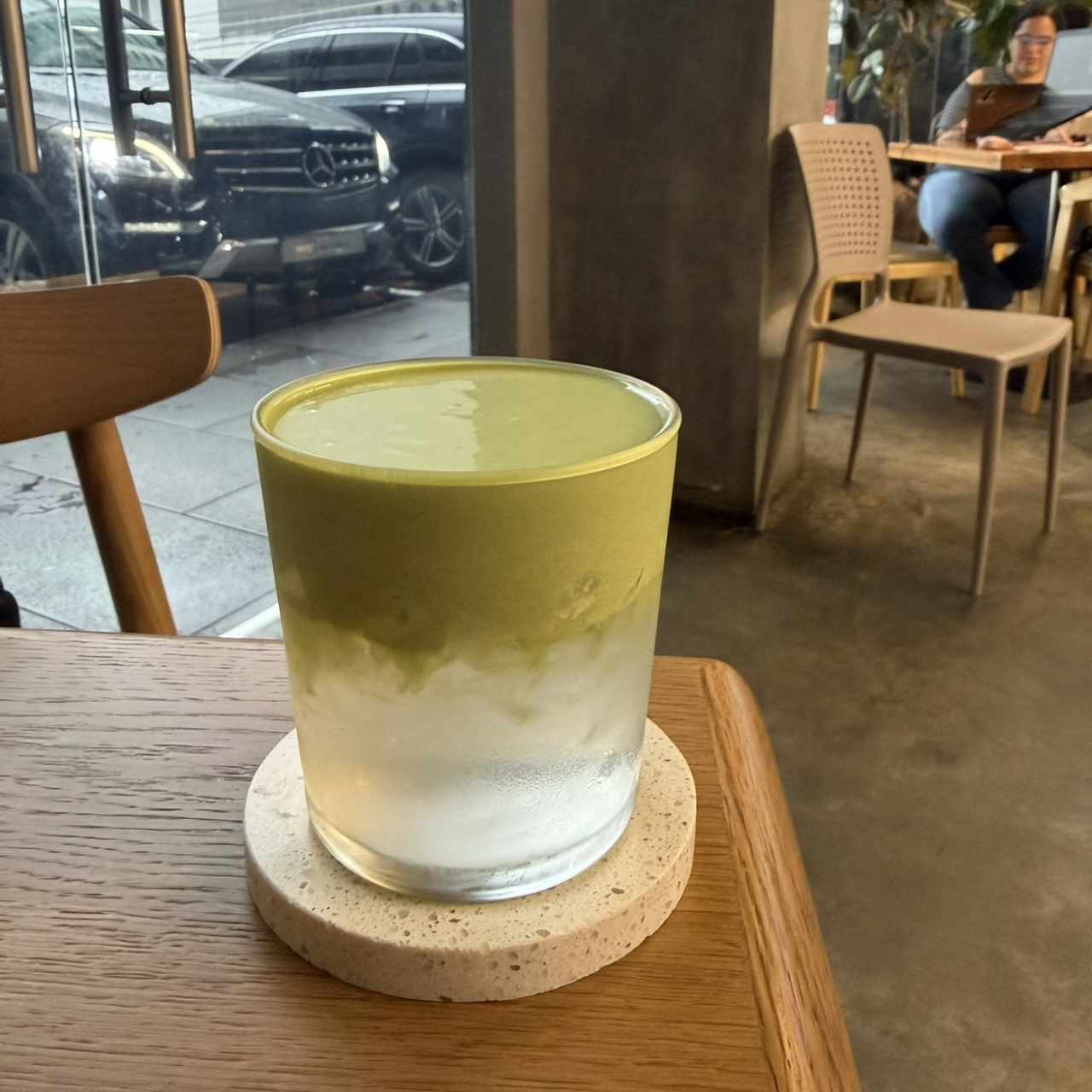 Coco matcha foam