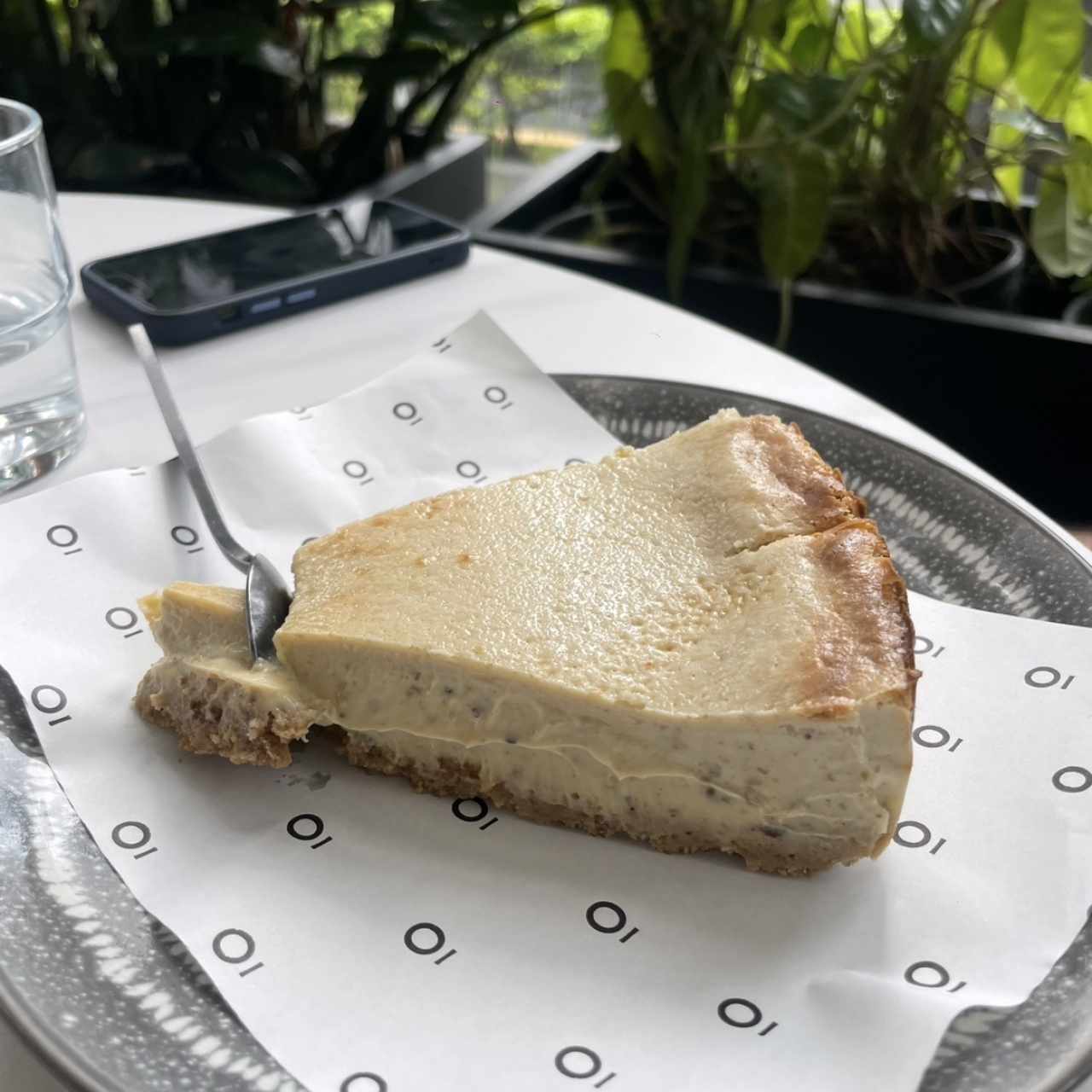 Tarta vasca pistacho