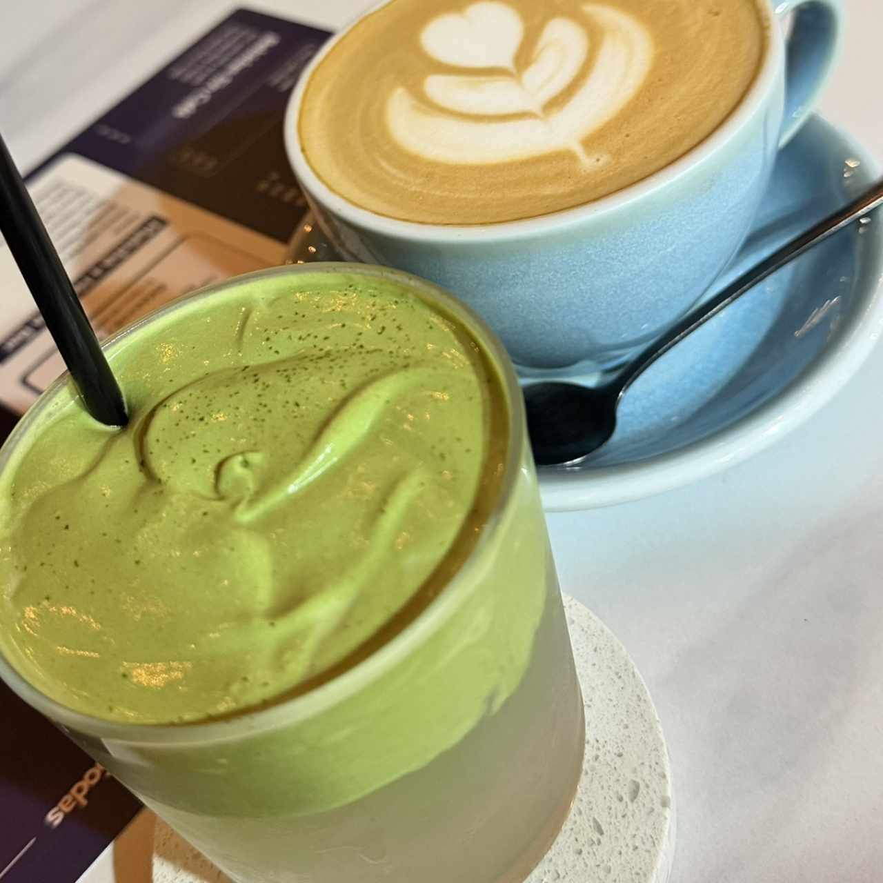 Coco matcha y latte