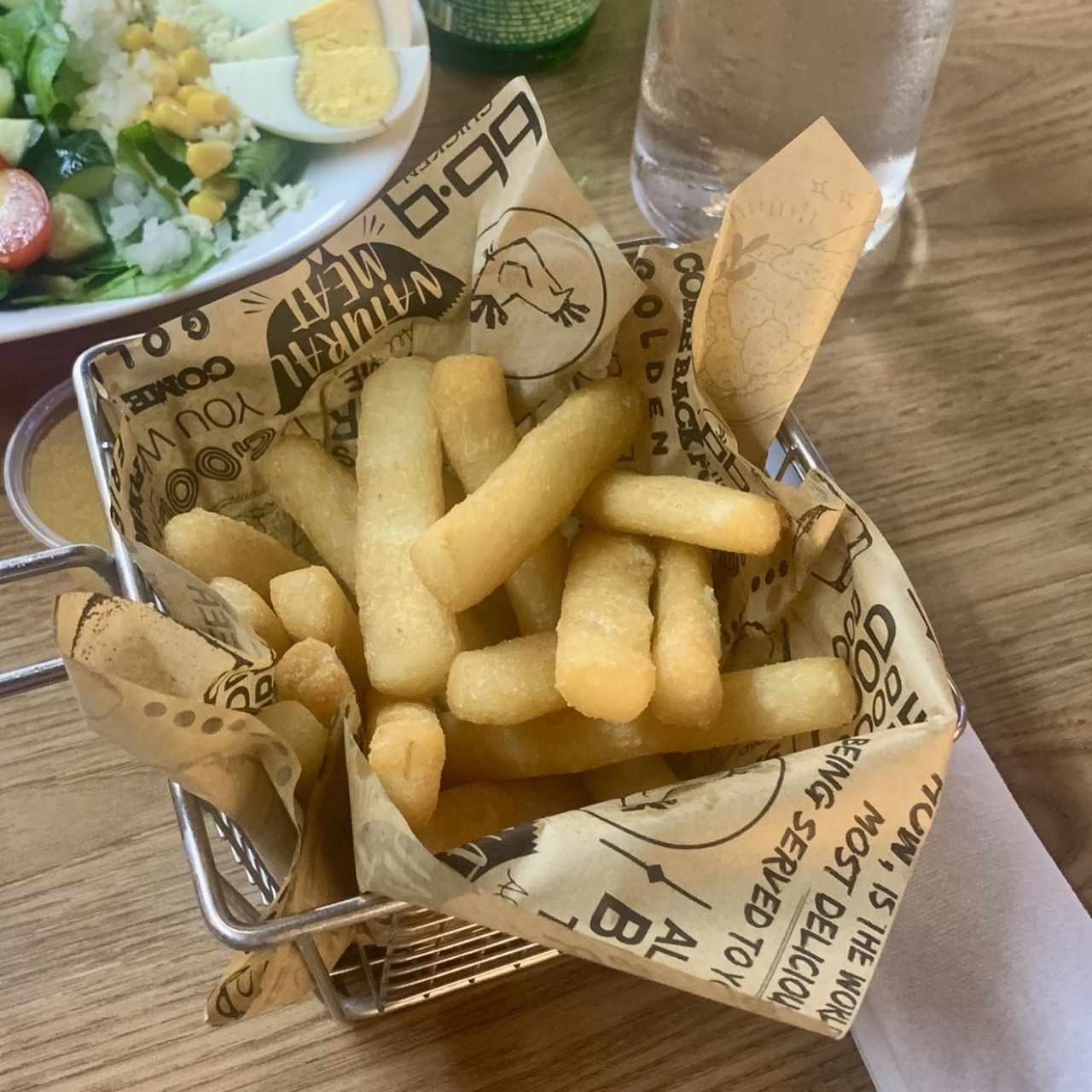 Yuca frita, de paquete.  Prefiero la yuca natural