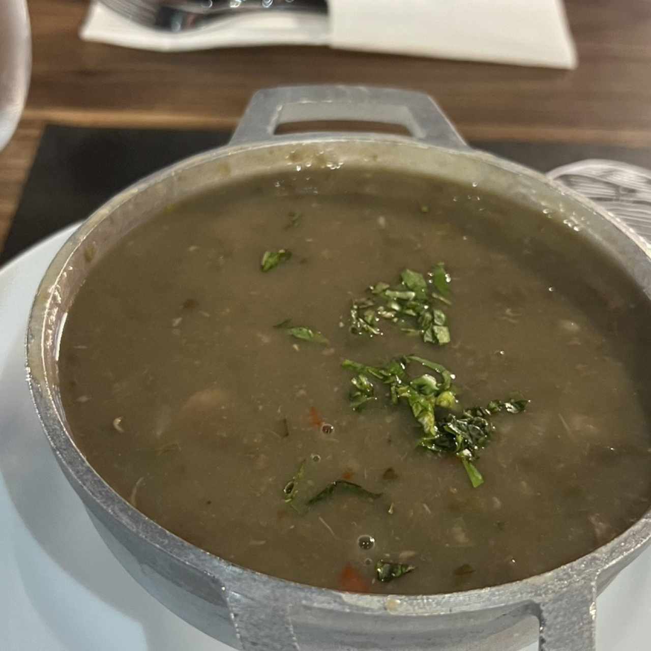 SOPA DE LENTEJA CON CARNE