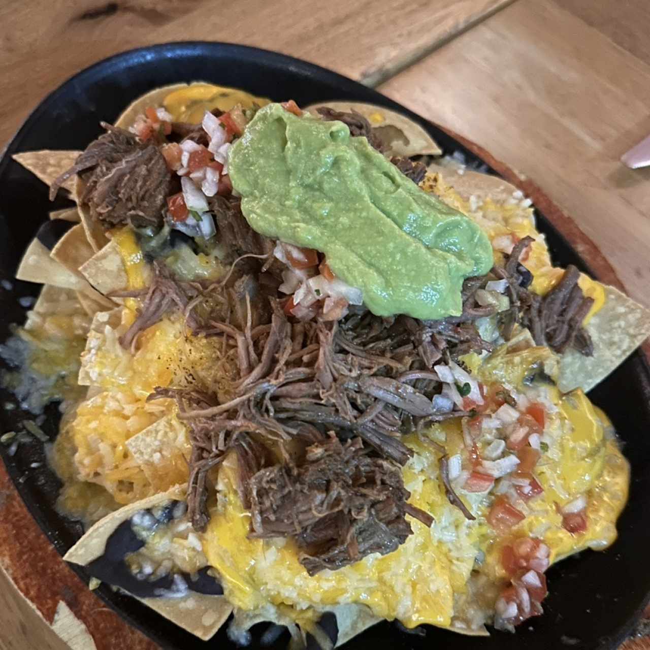 Nachos Con Carne de res