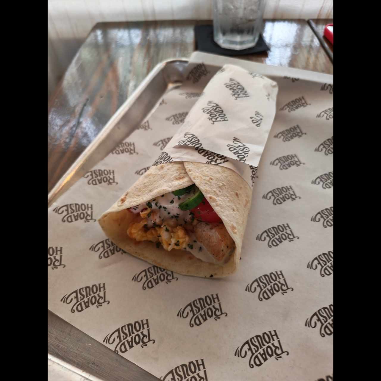 Wrap de pollo callejero