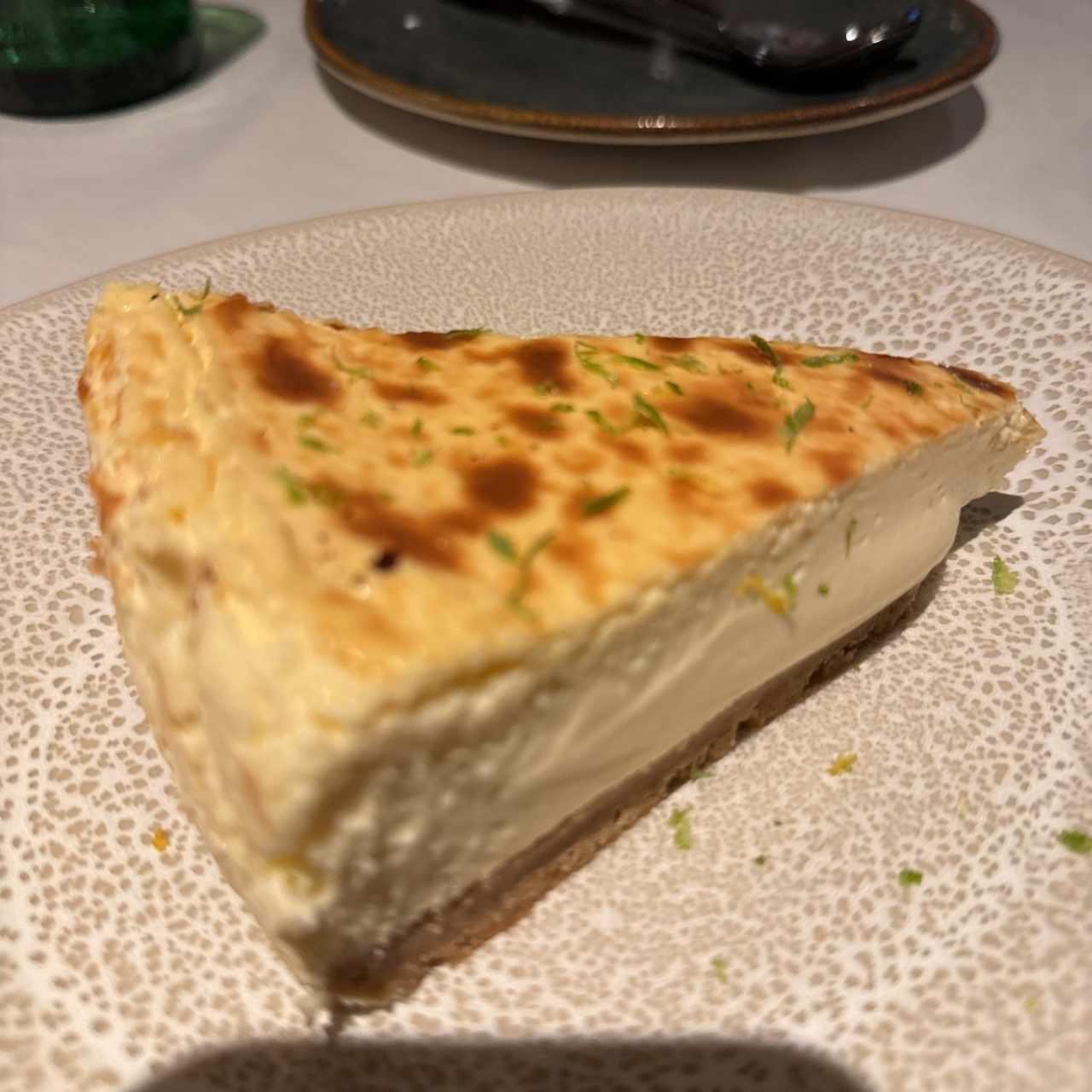 Tarta vasca con maracuya