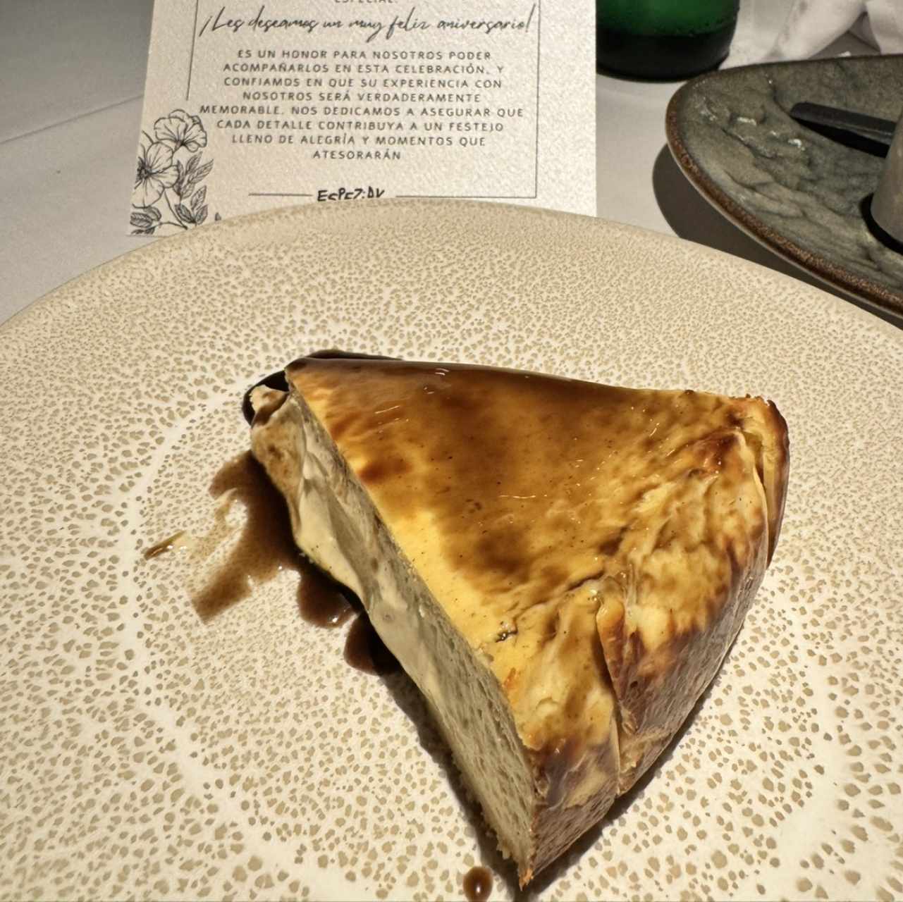 Tarta vasca trufada 