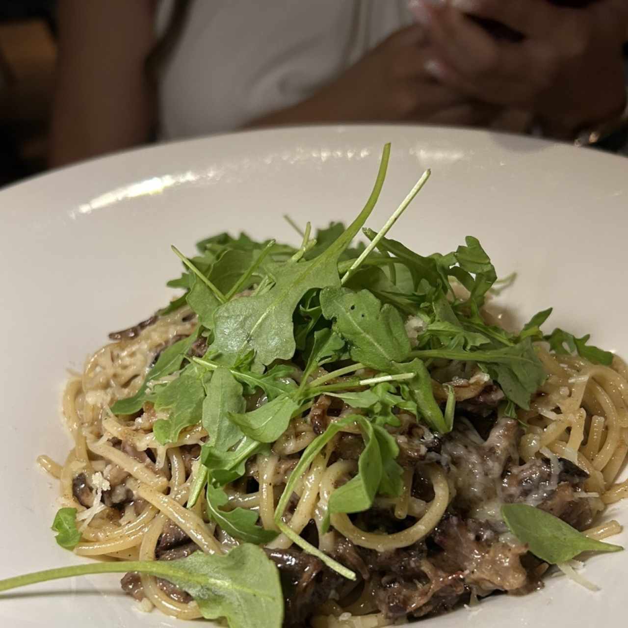 Spaghetti Trufado de Rabo