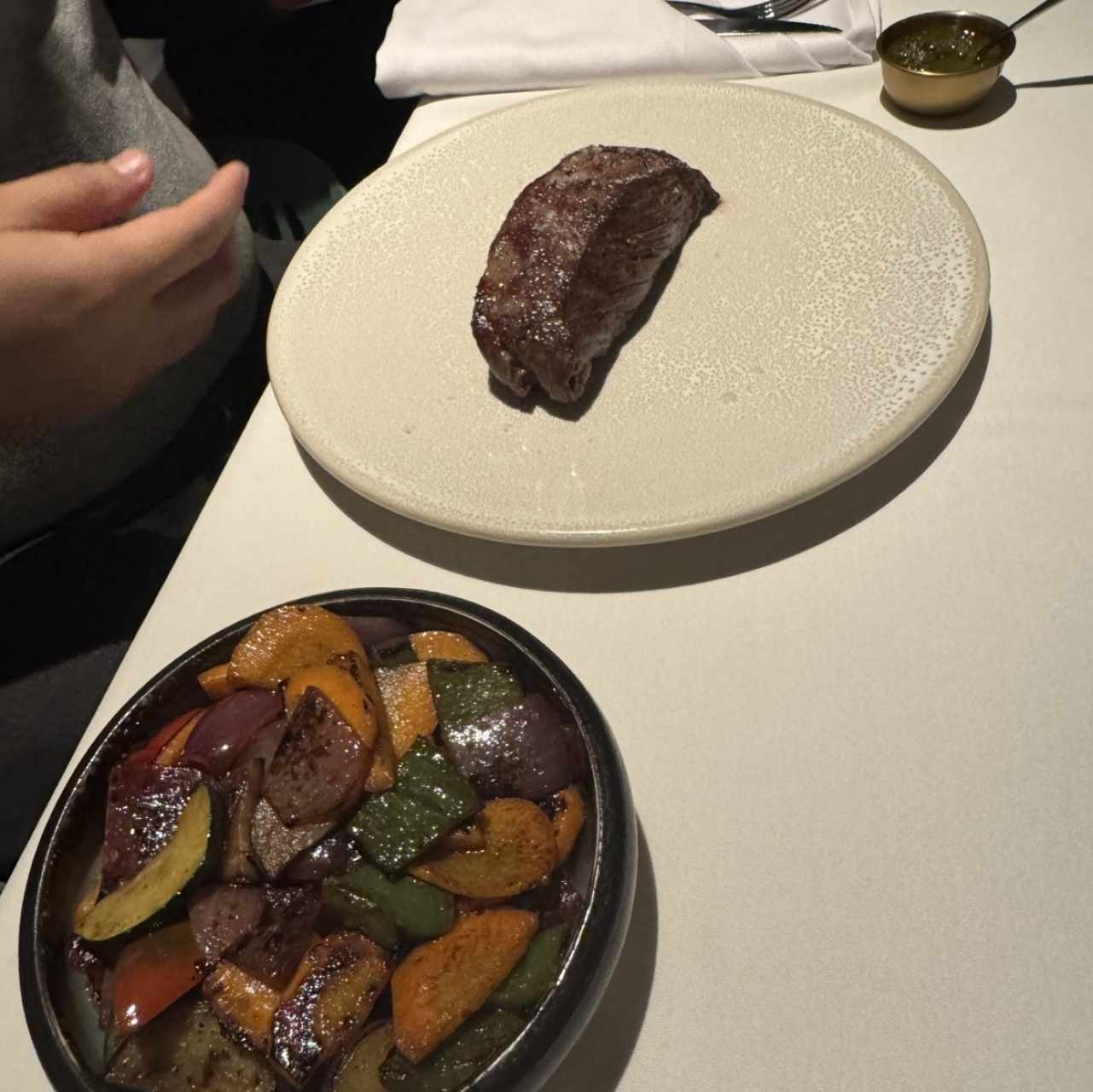 New York con Vegetales salteados