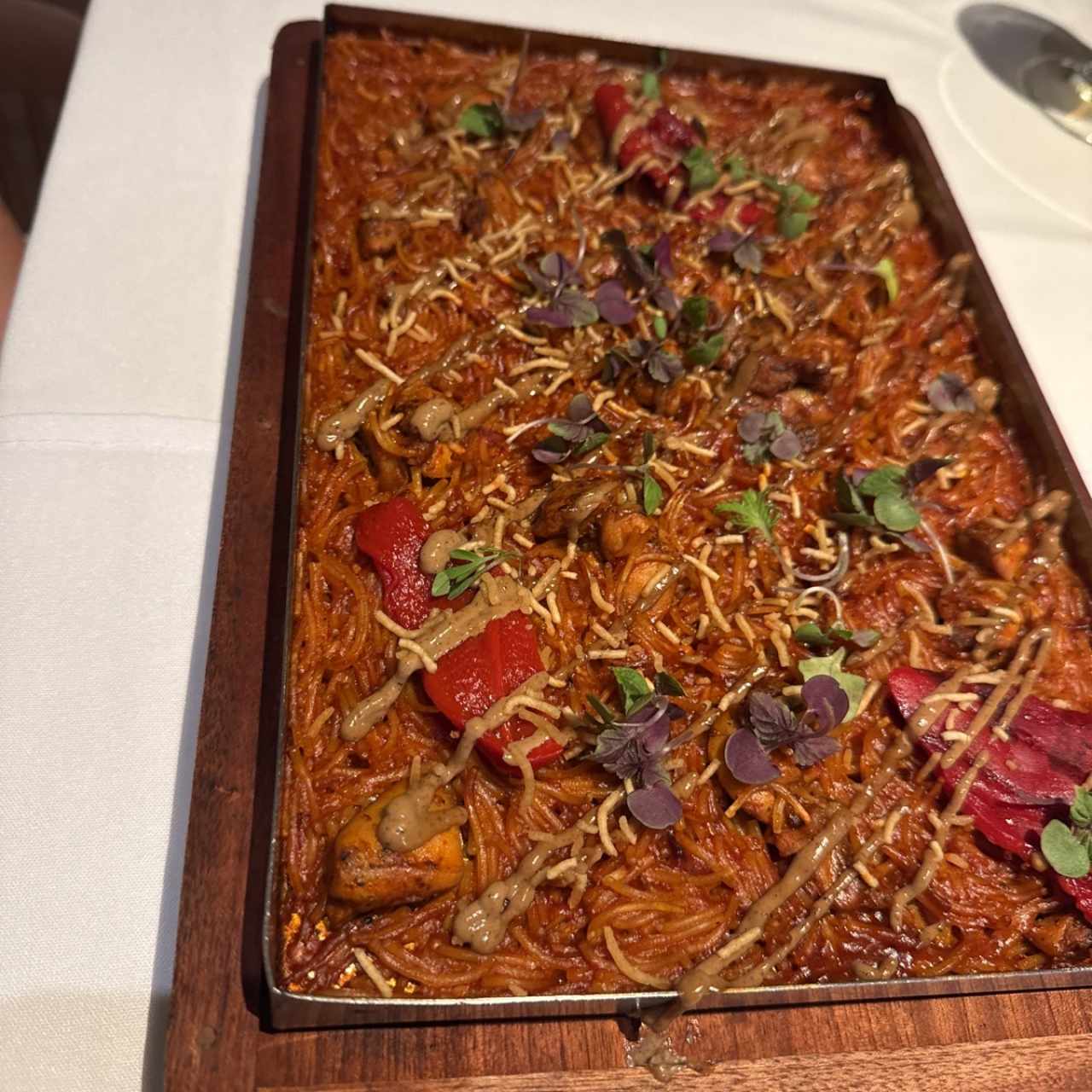 Fideua de pollo