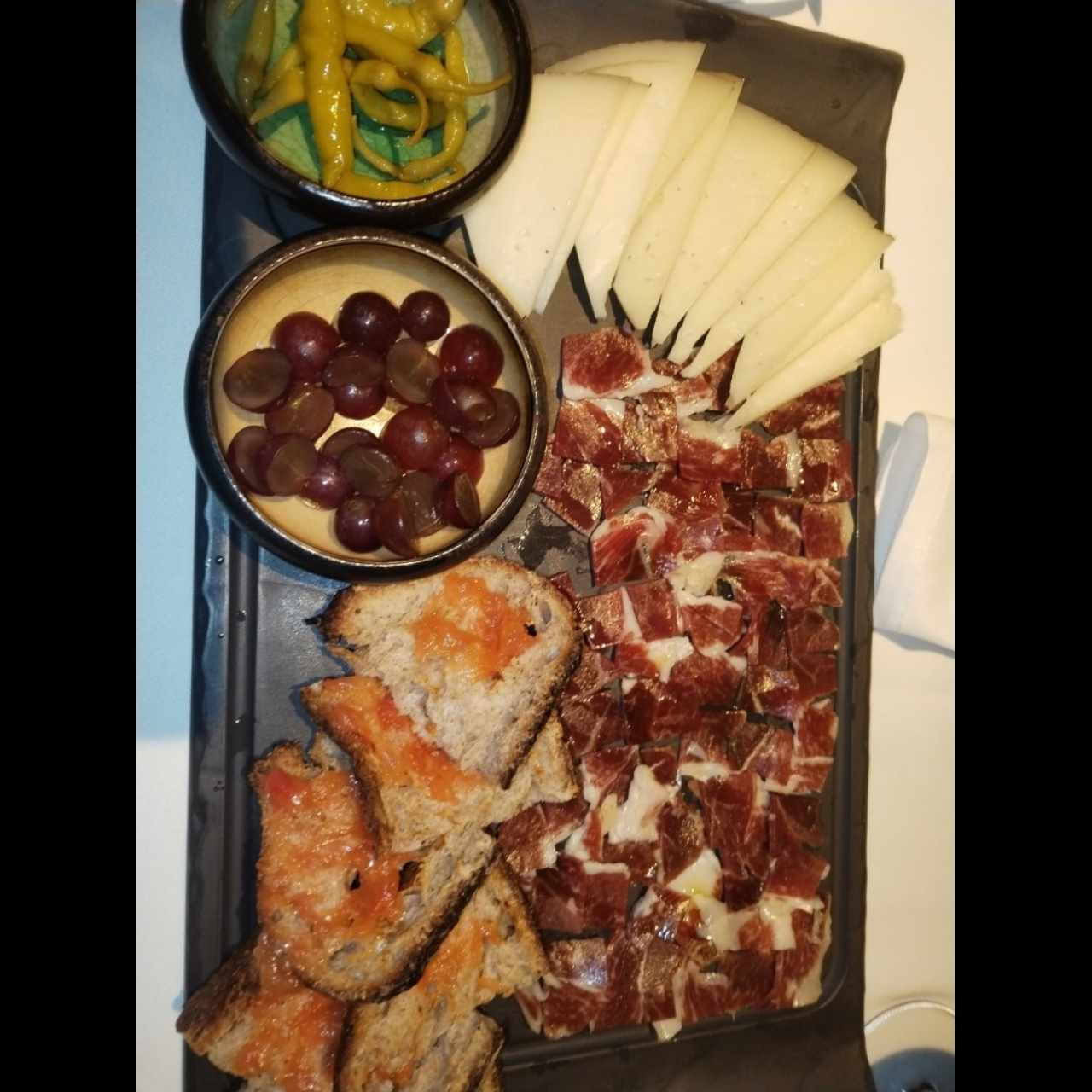 Jamón ibérico de bellota y queso manchego (orden completa) 