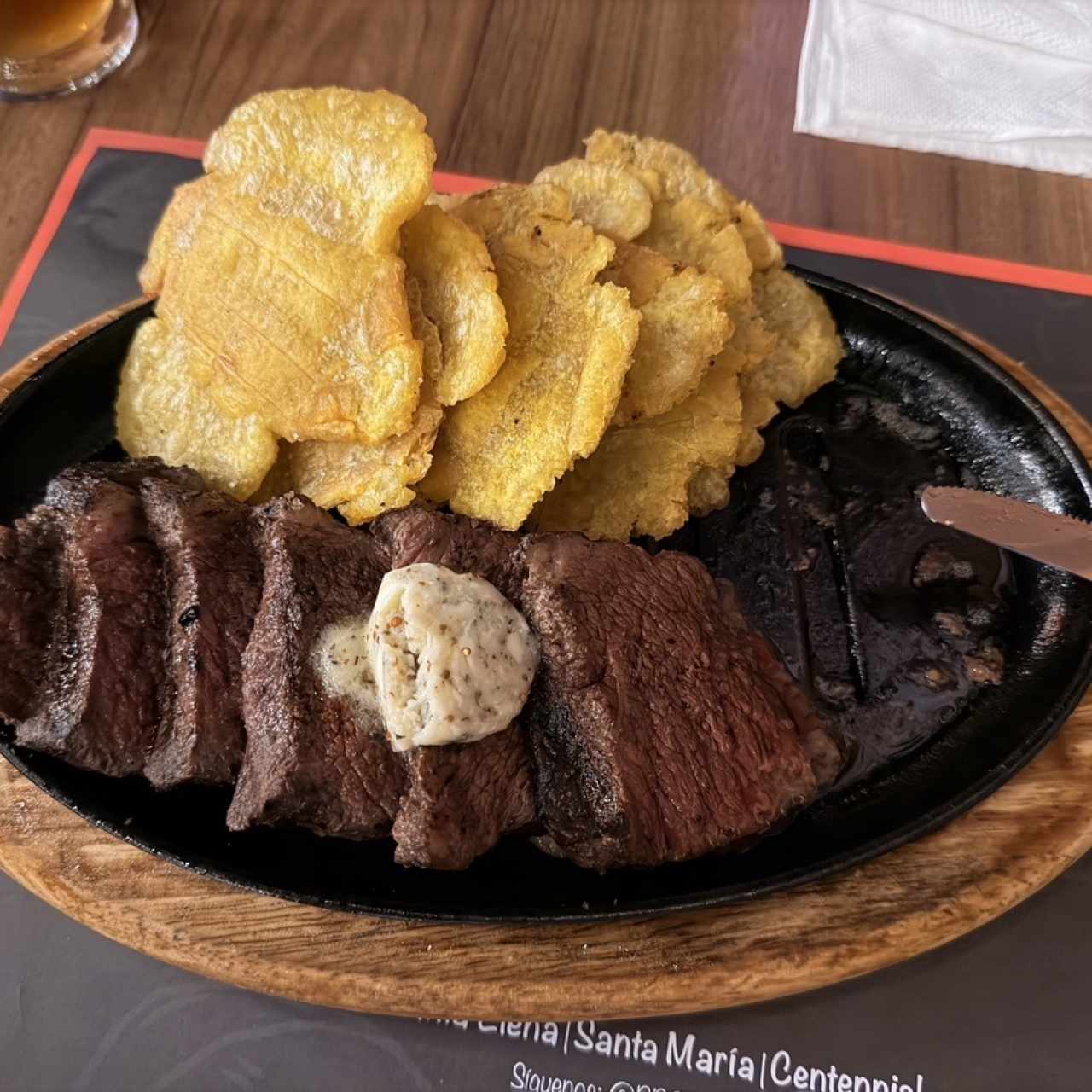 Picaña con patacones 