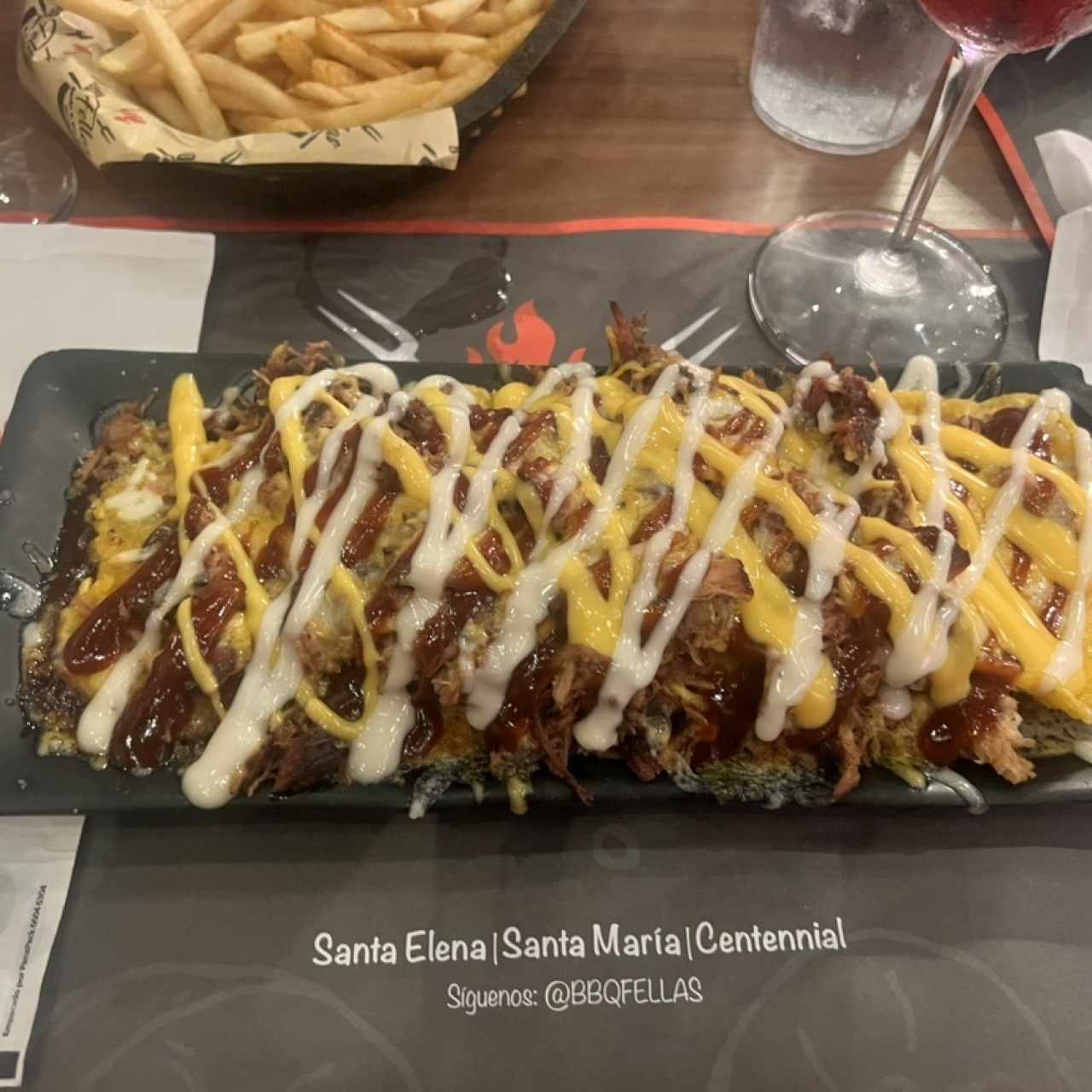 Patacones de pulled pork