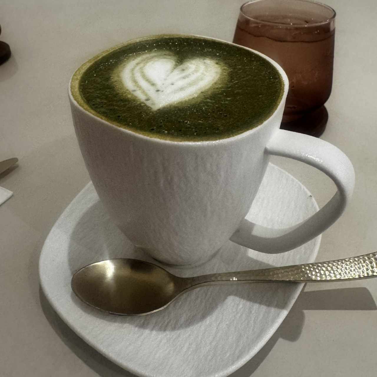 Matcha latte con extra de café 