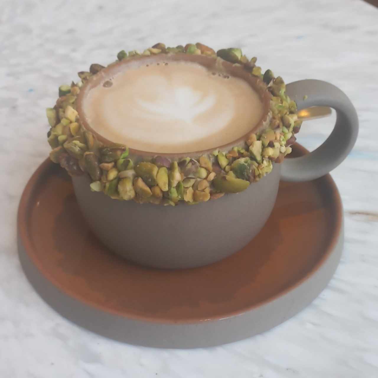 Café con pistacho