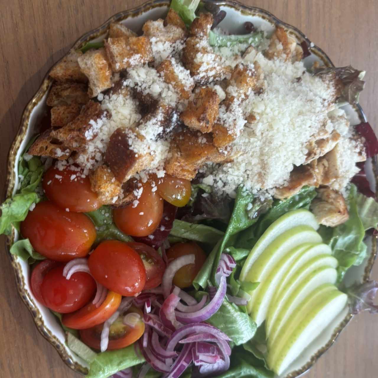 Chicken parmesan salad 