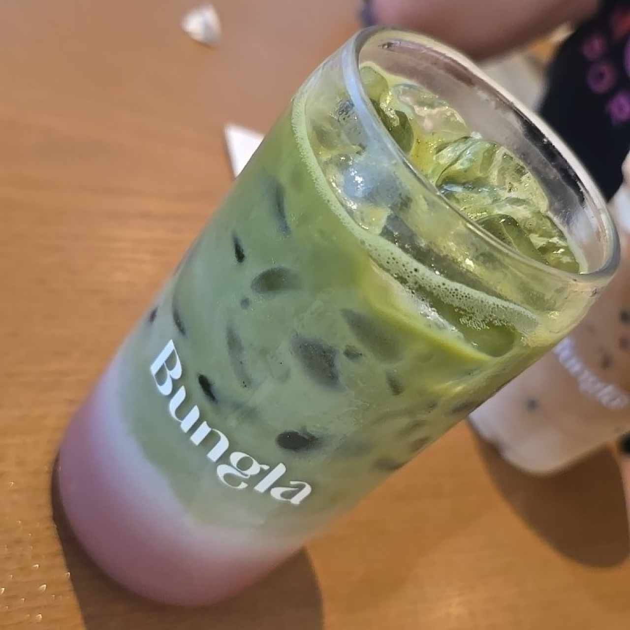 strawberry matcha latte