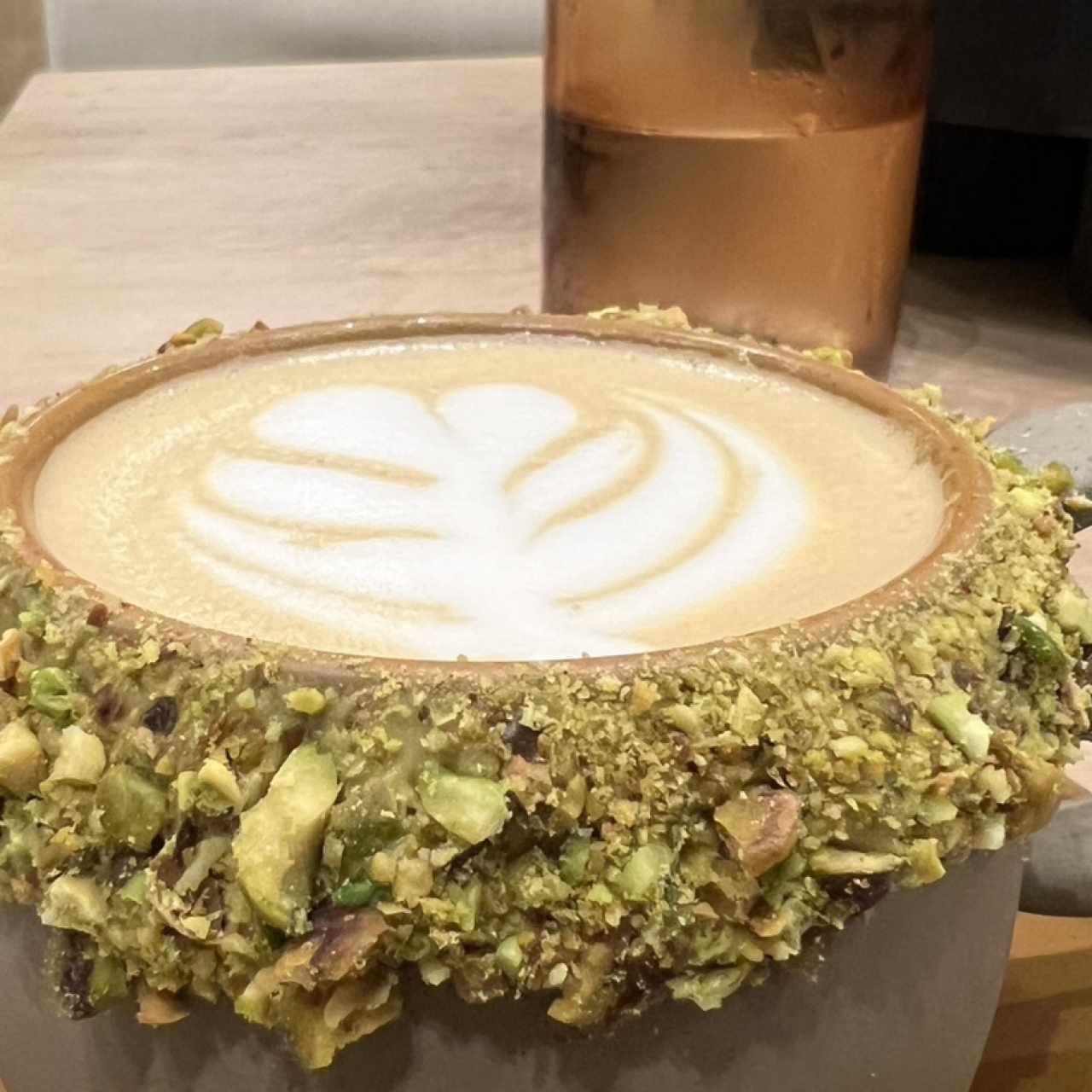 Capuccino de pistacho 